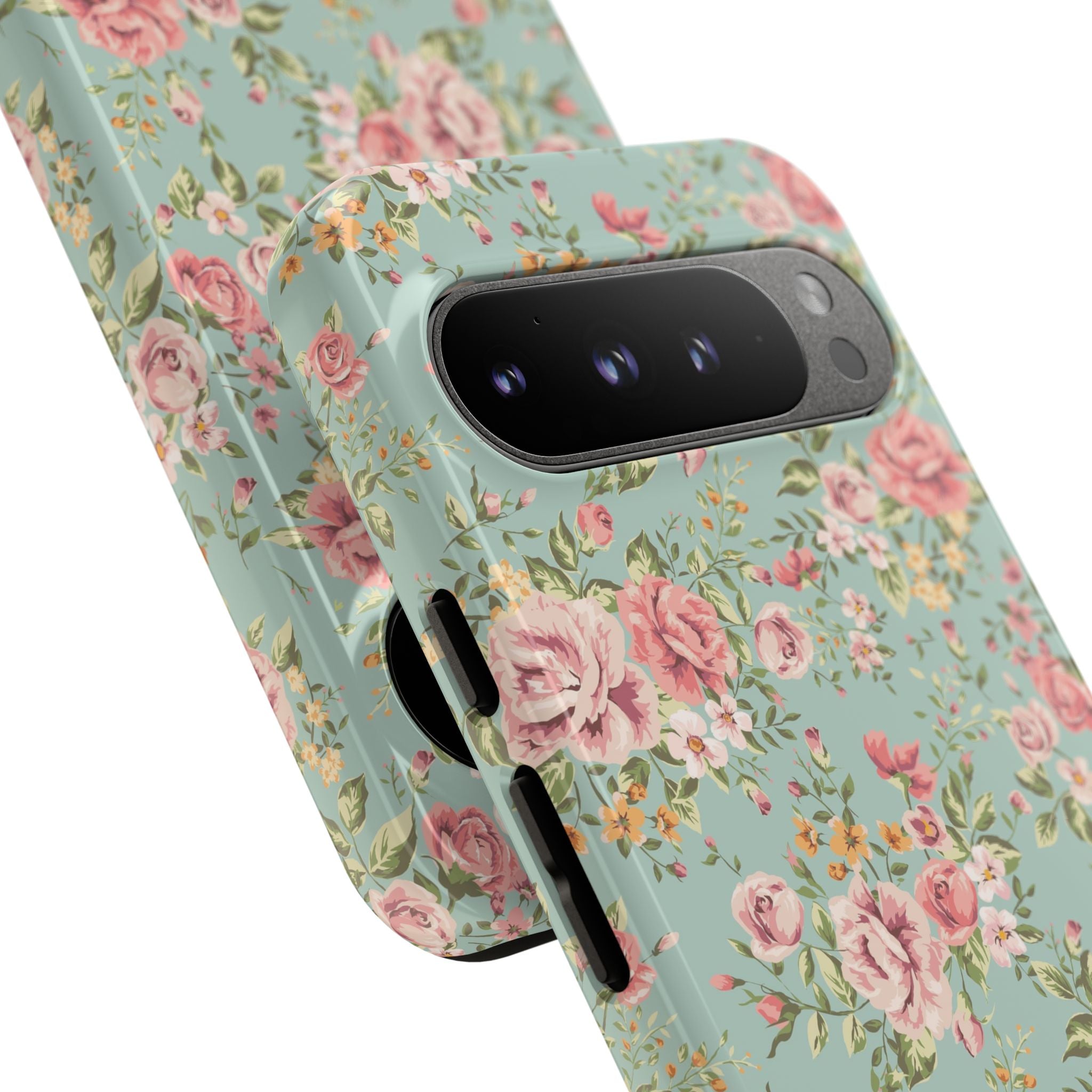 Vintage Pink Rose Floral Phone Case | Tough Case