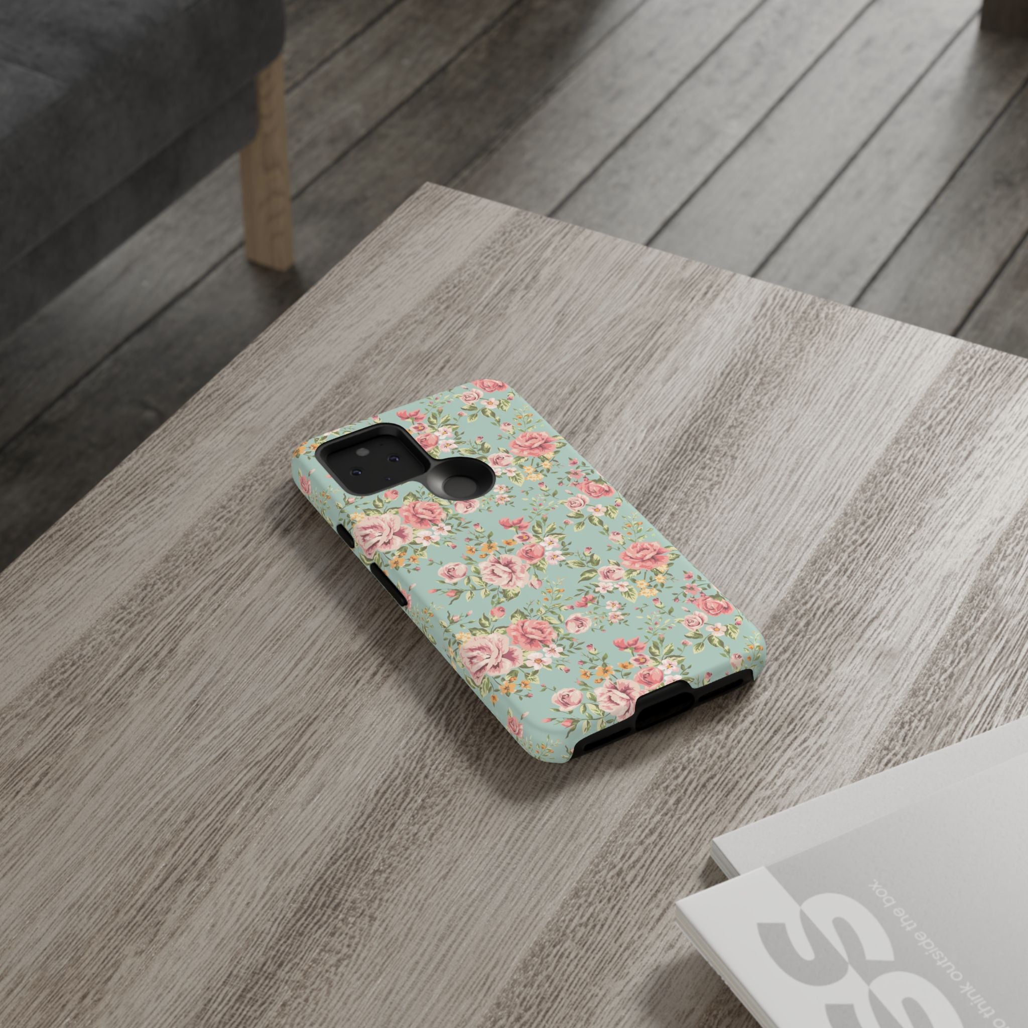 Vintage Pink Rose Floral Phone Case | Tough Case