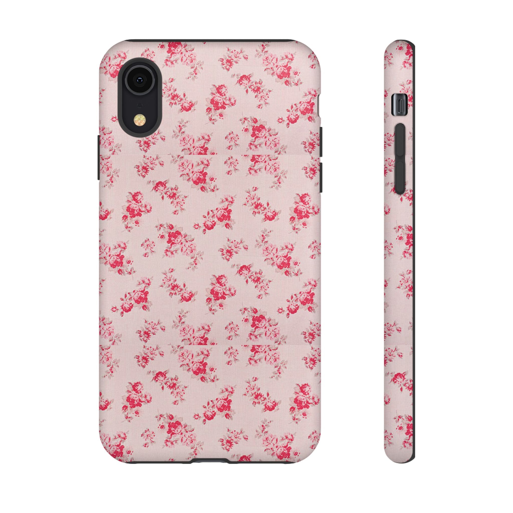 Vintage Floral Pattern Phone Case | Shabby Chic Rose Damask
