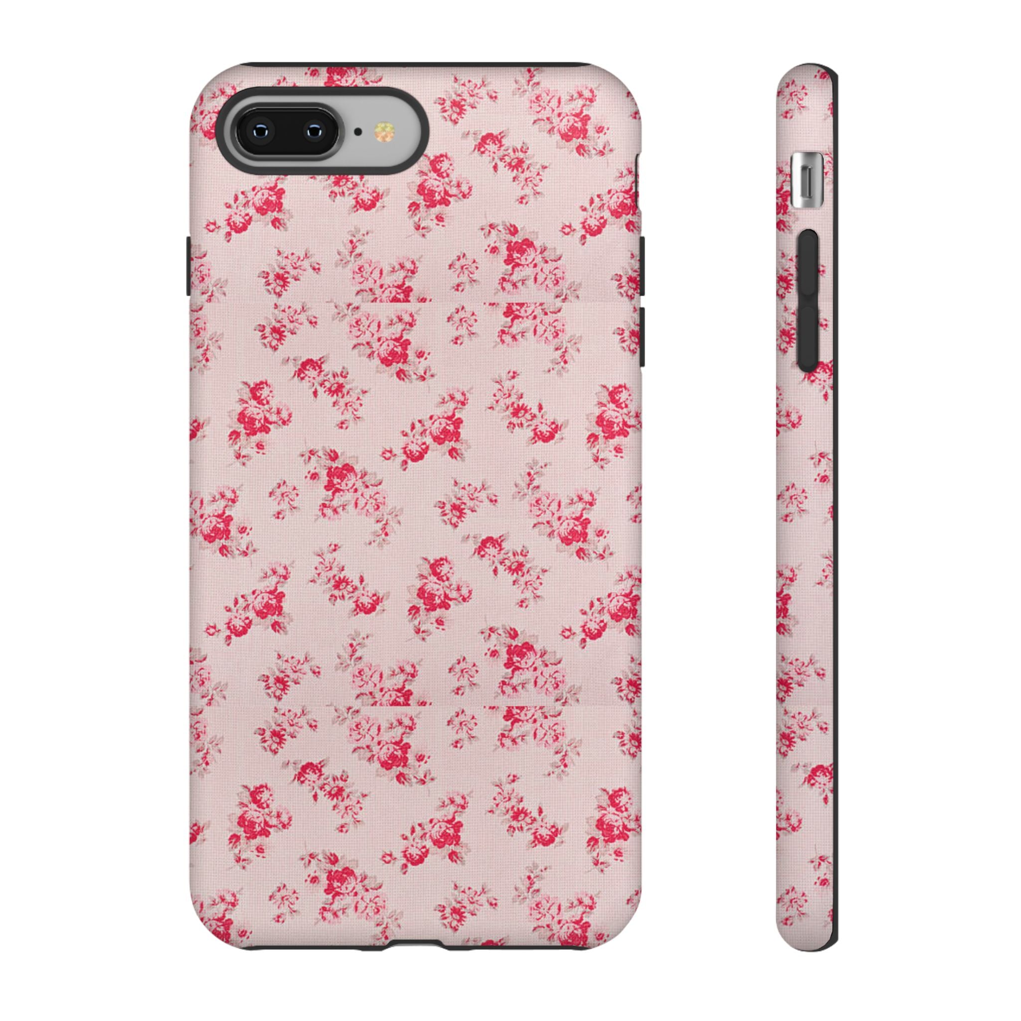 Vintage Floral Pattern Phone Case | Shabby Chic Rose Damask