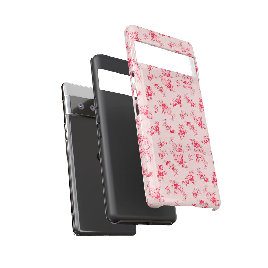 Vintage Floral Pattern Phone Case | Shabby Chic Rose Damask