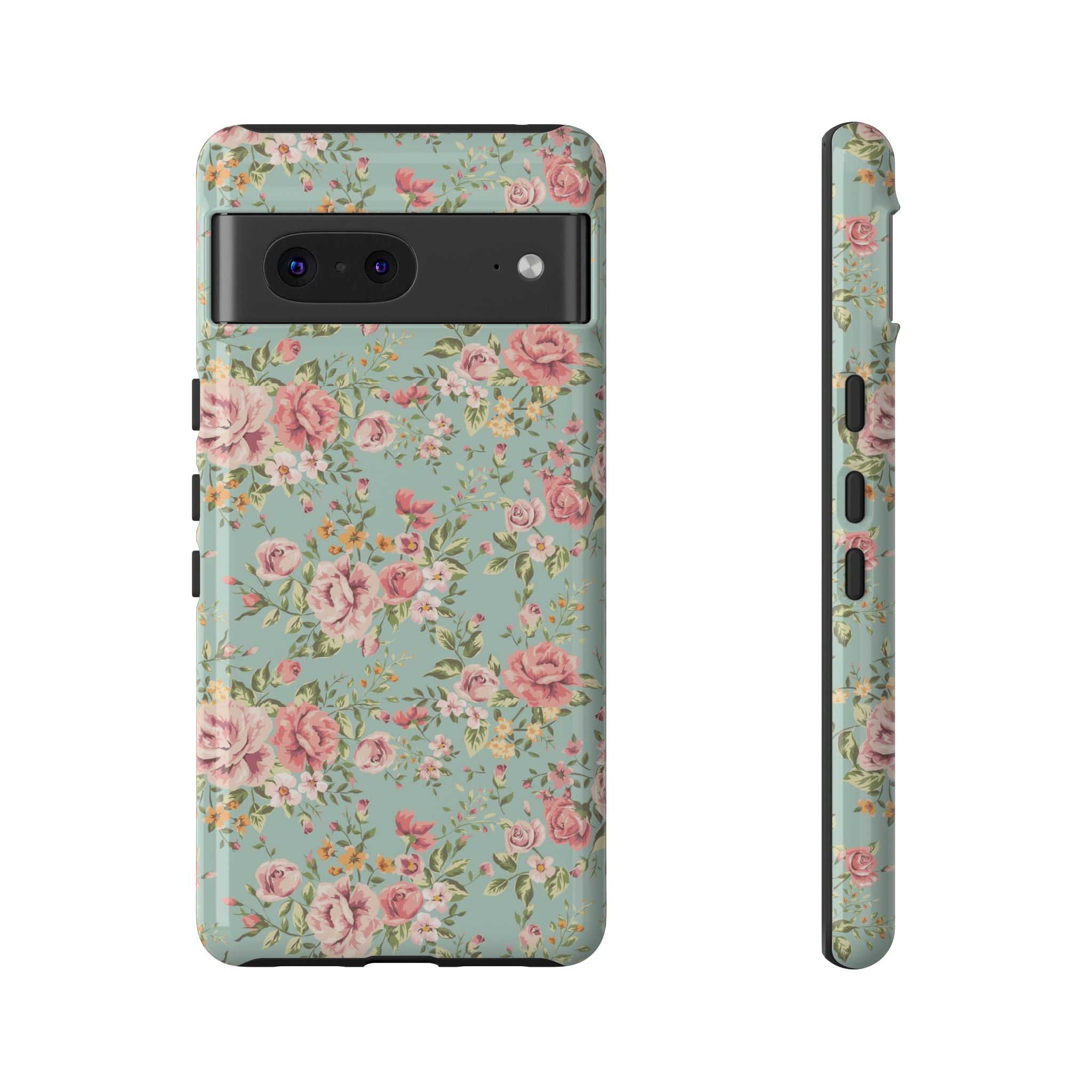 Vintage Pink Rose Floral Phone Case | Tough Case