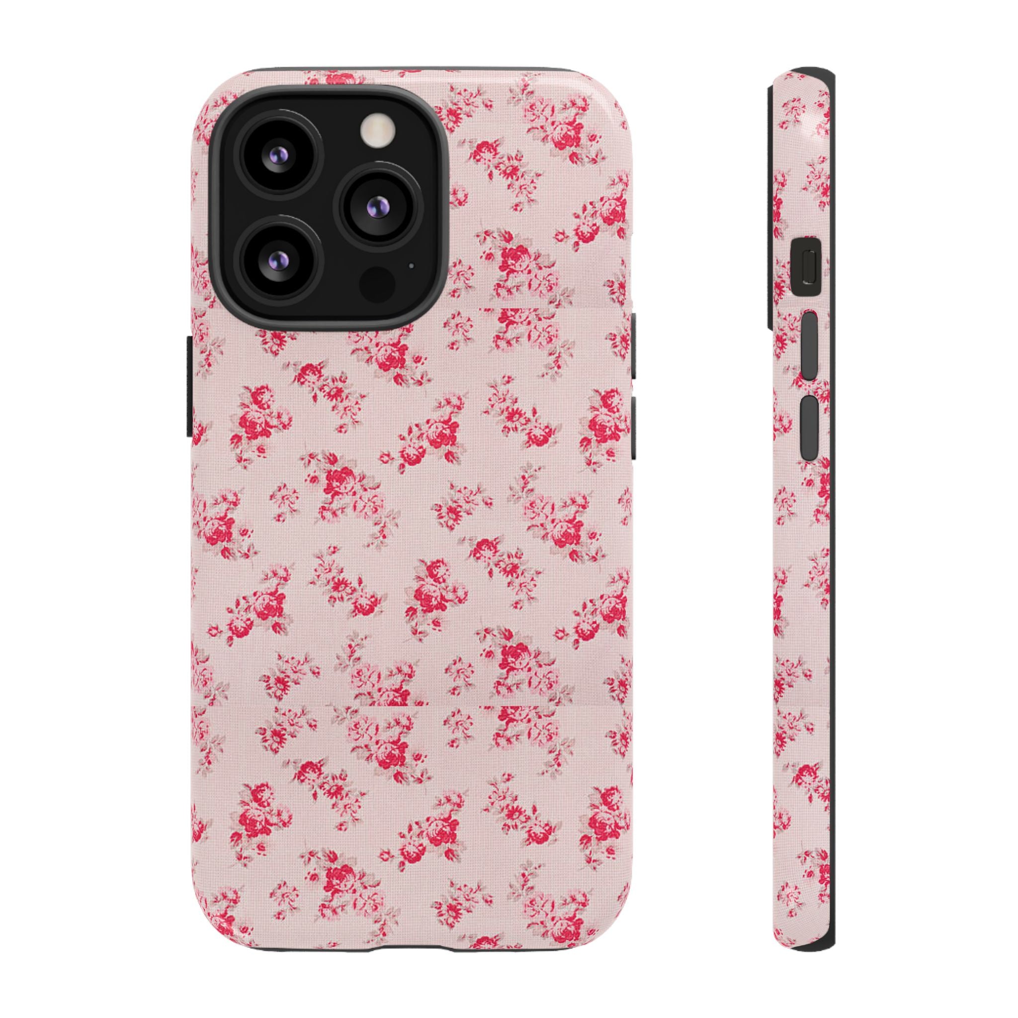 Vintage Floral Pattern Phone Case | Shabby Chic Rose Damask