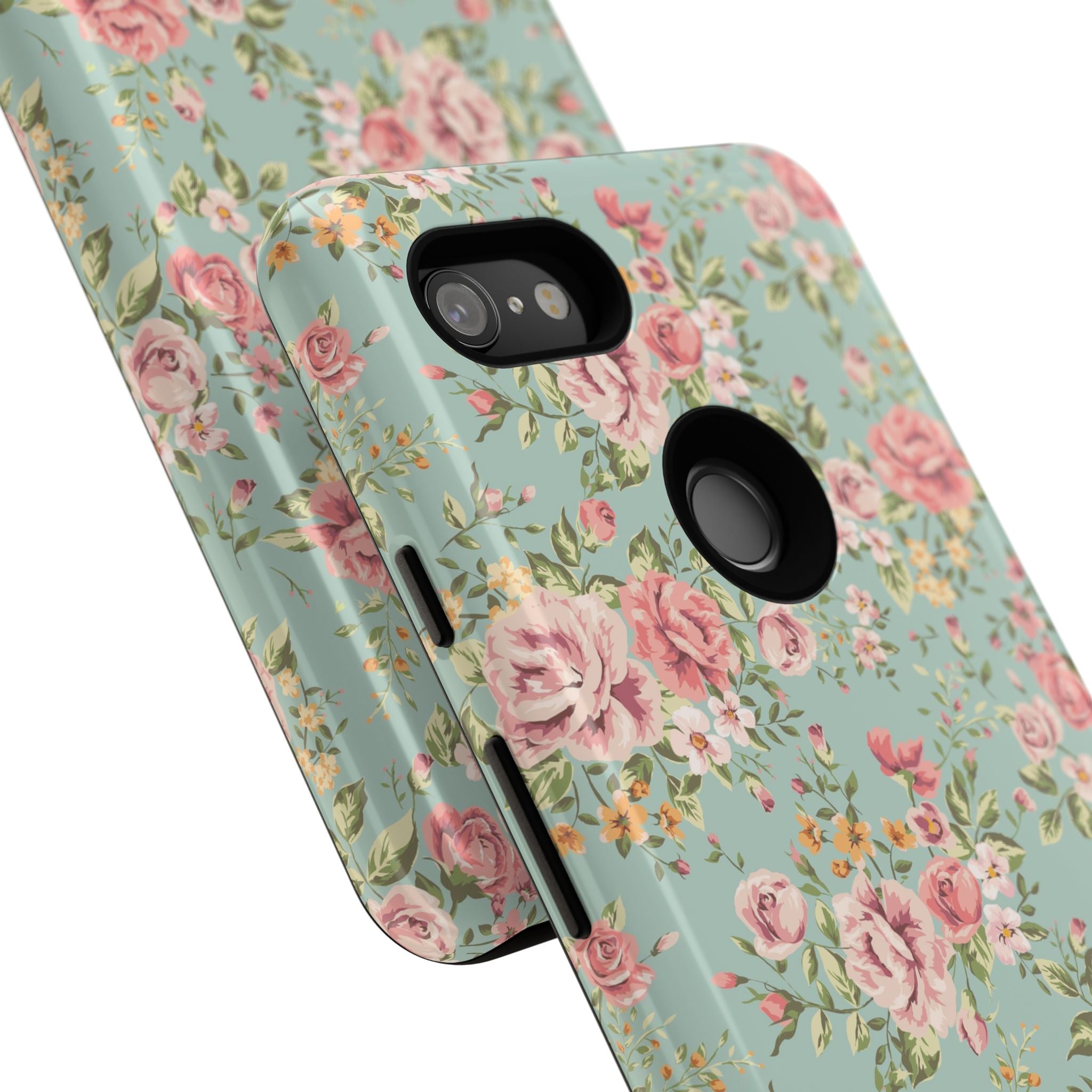 Vintage Pink Rose Floral Phone Case | Tough Case