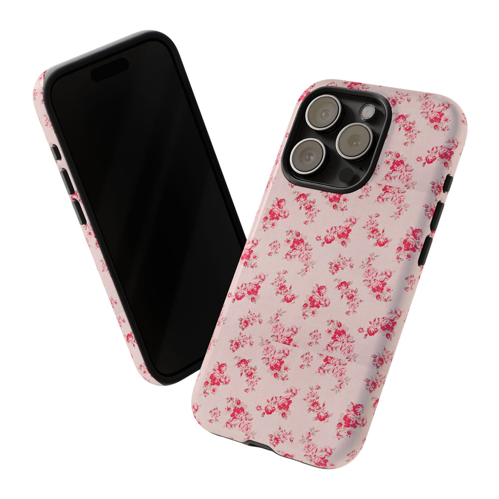 Vintage Floral Pattern Phone Case | Shabby Chic Rose Damask