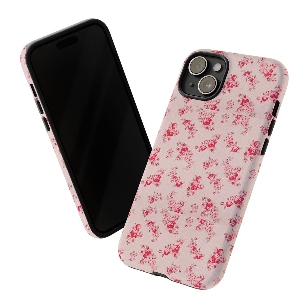 Vintage Floral Pattern Phone Case | Shabby Chic Rose Damask