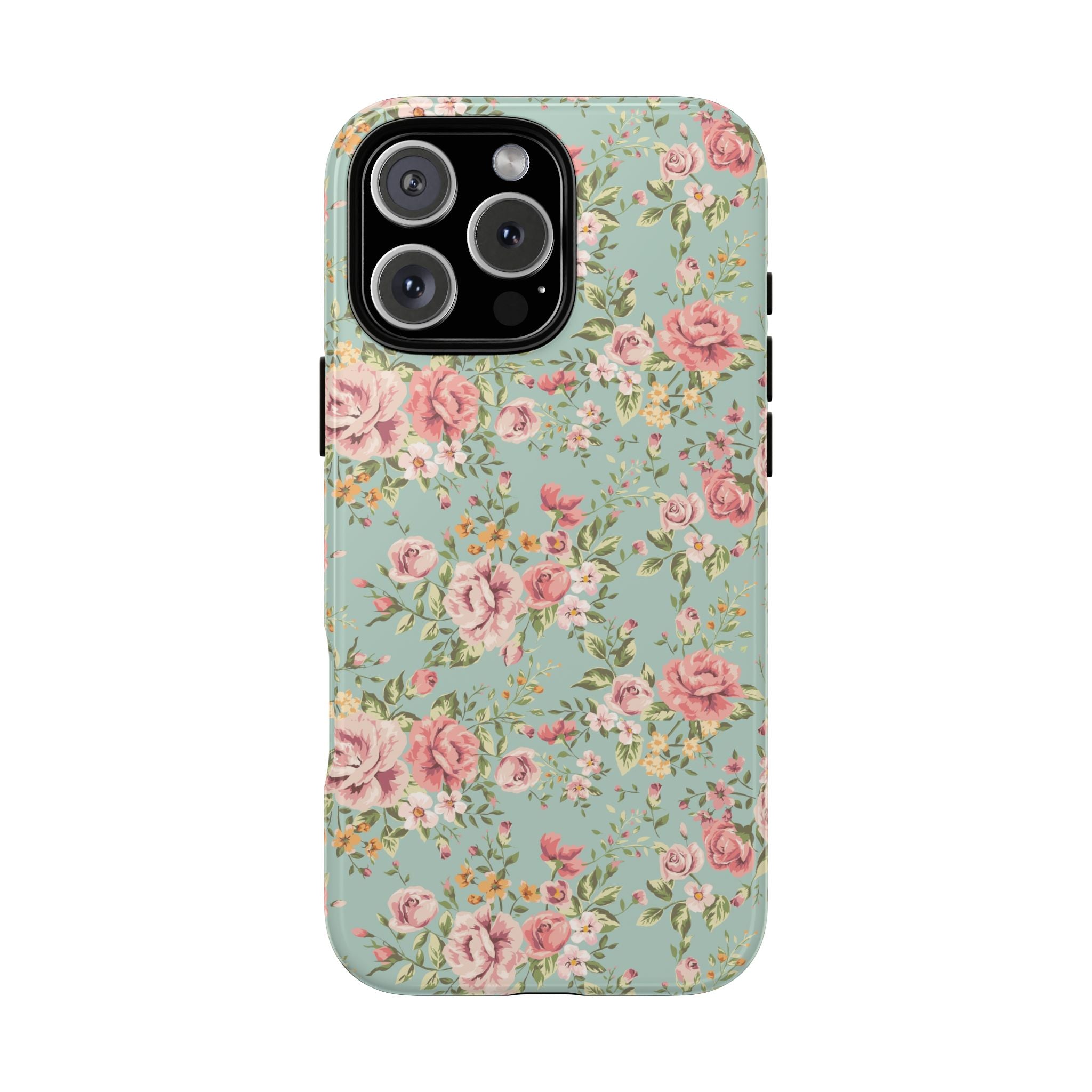 Vintage Pink Rose Floral Phone Case | Tough Case