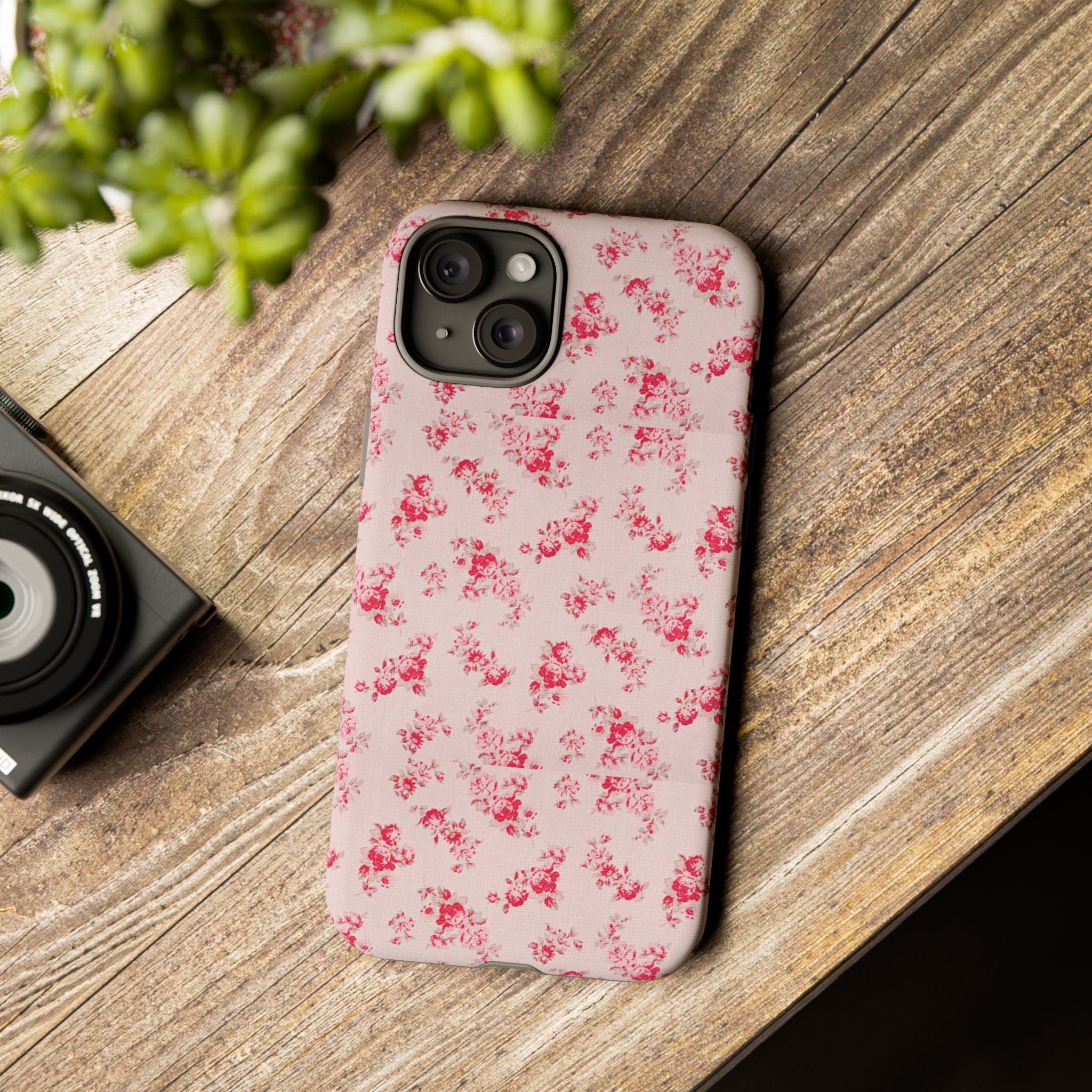 Vintage Floral Pattern Phone Case | Shabby Chic Rose Damask