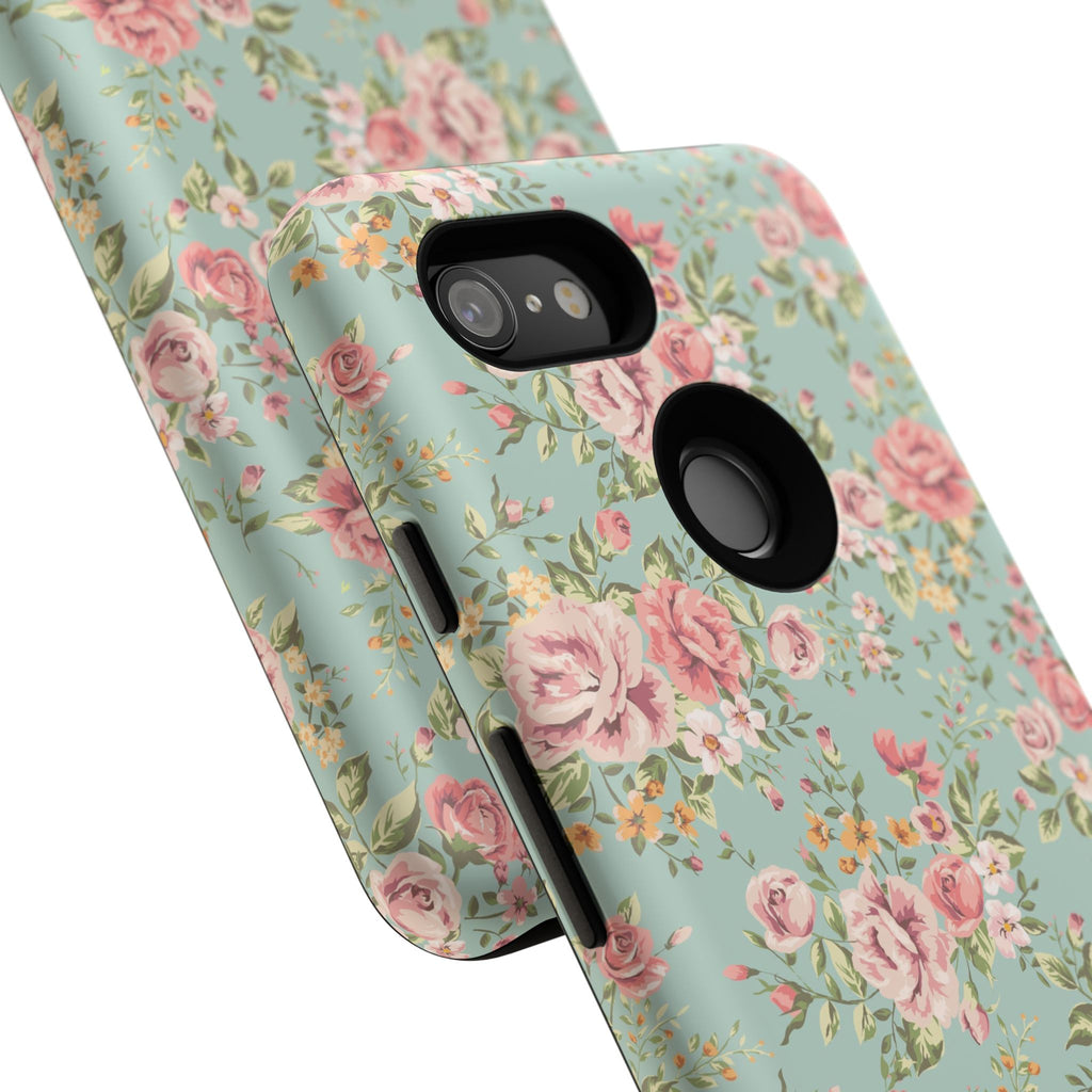 Vintage Pink Rose Floral Phone Case | Tough Case