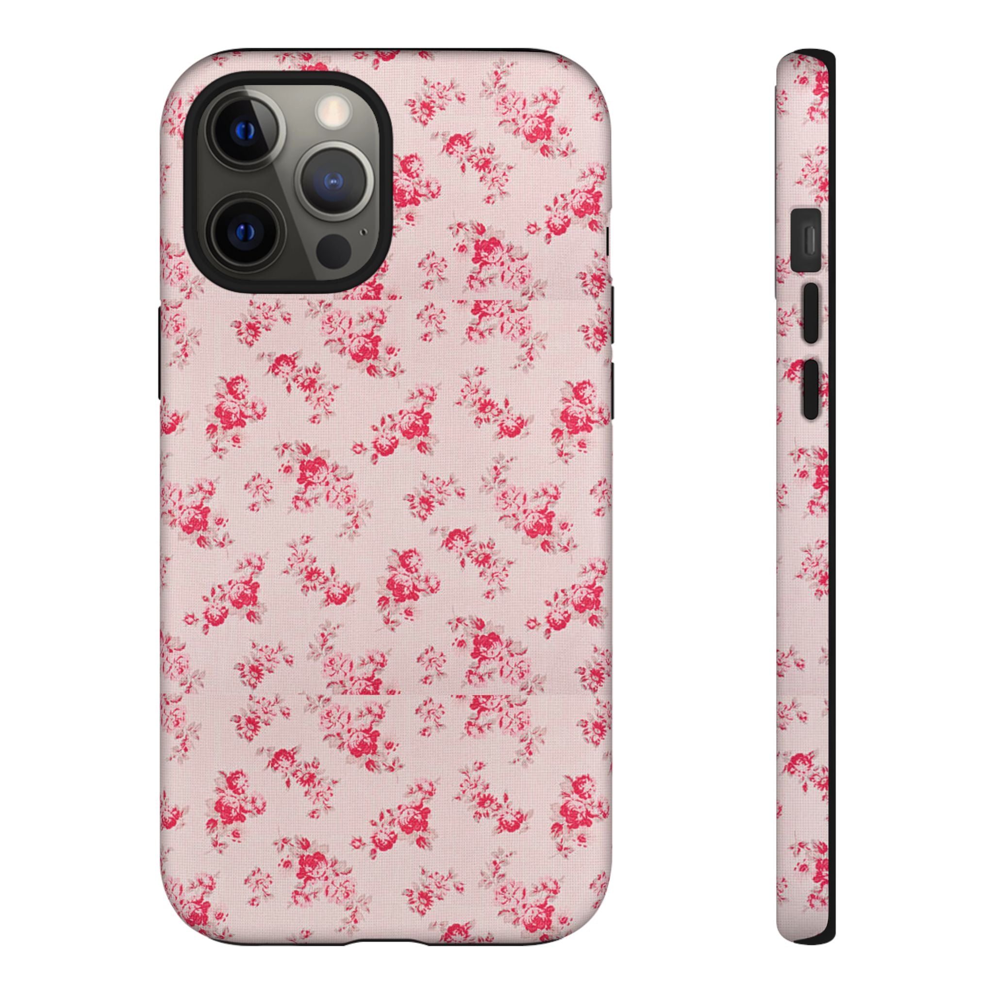 Vintage Floral Pattern Phone Case | Shabby Chic Rose Damask