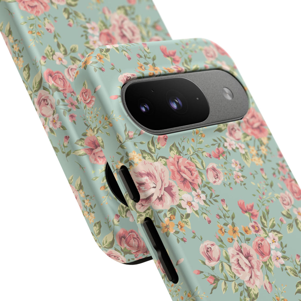 Vintage Pink Rose Floral Phone Case | Tough Case