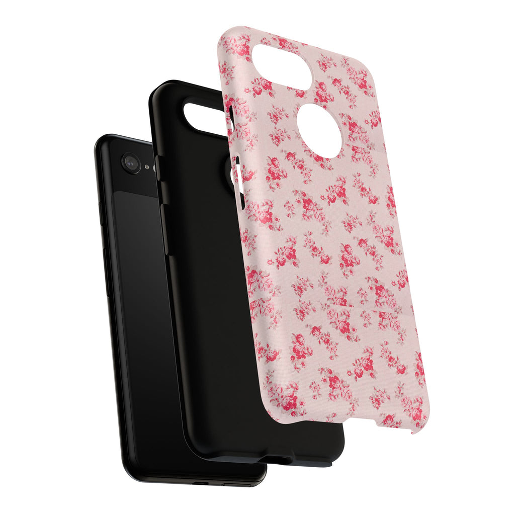 Vintage Floral Pattern Phone Case | Shabby Chic Rose Damask