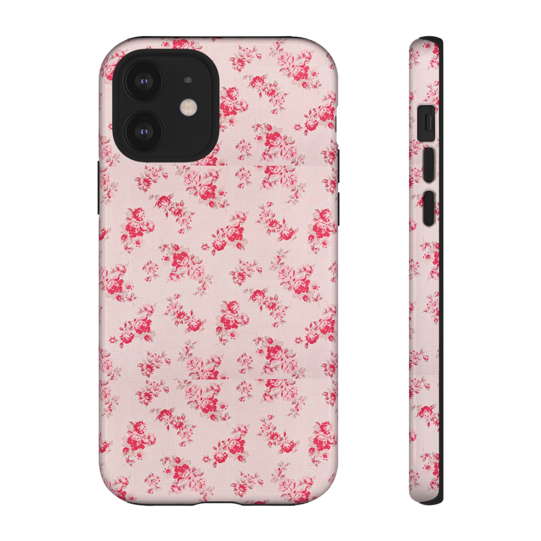 Vintage Floral Pattern Phone Case | Shabby Chic Rose Damask