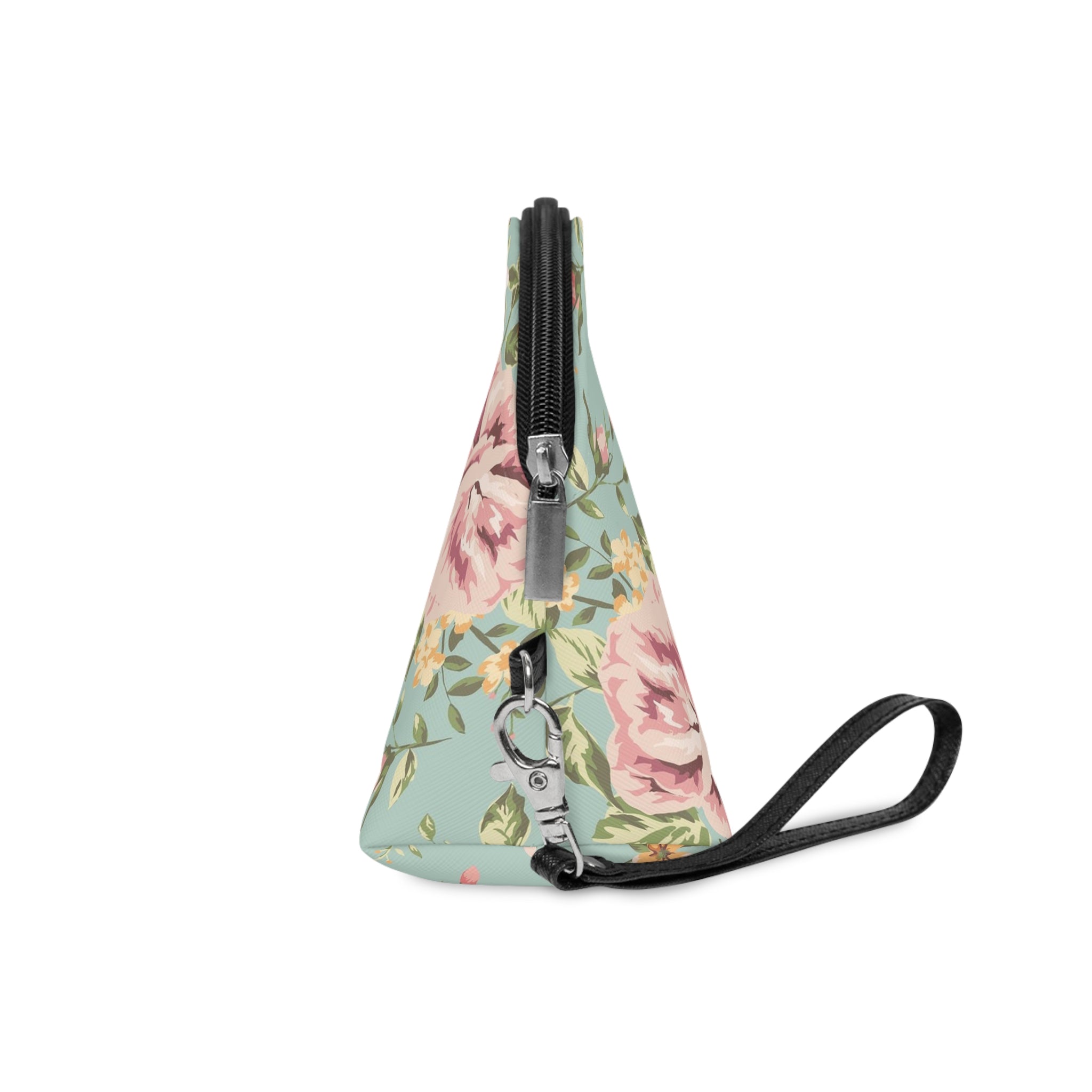 Striped Cosmetic Bag — Blue White Beachy Makeup Pouch