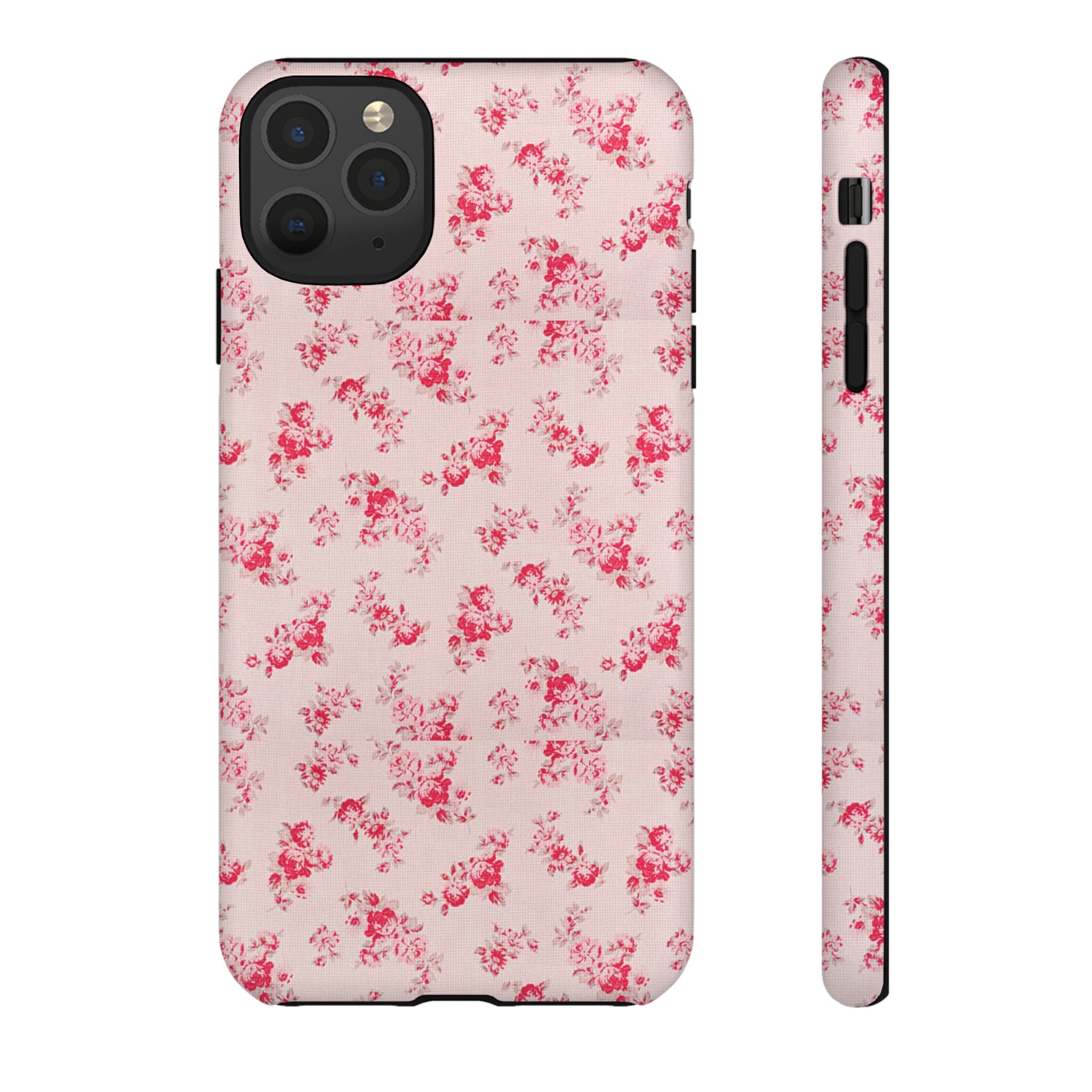 Vintage Floral Pattern Phone Case | Shabby Chic Rose Damask