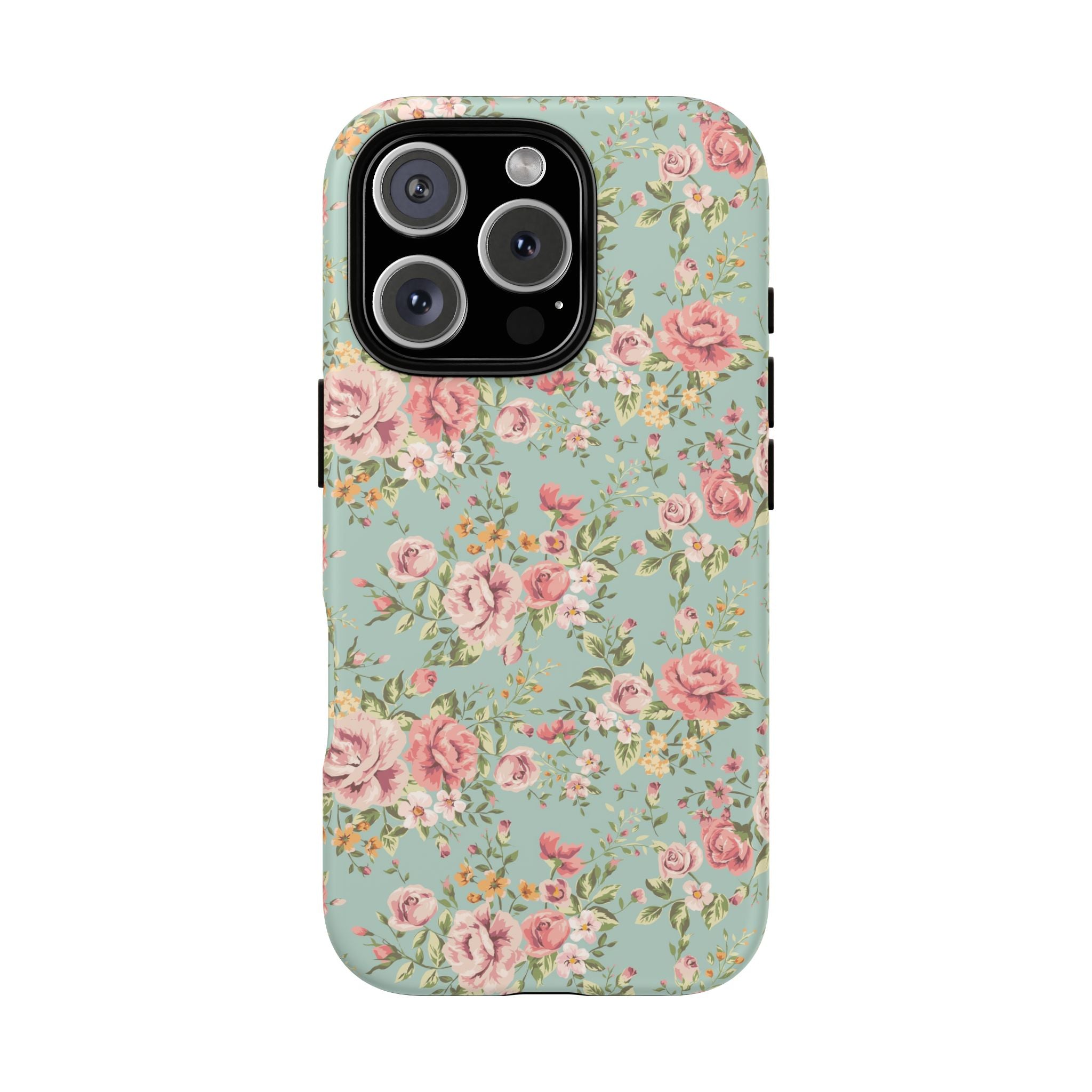 Vintage Pink Rose Floral Phone Case | Tough Case