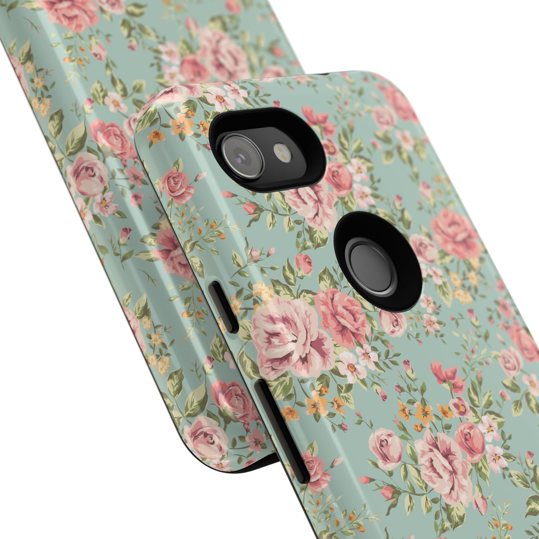 Vintage Pink Rose Floral Phone Case | Tough Case