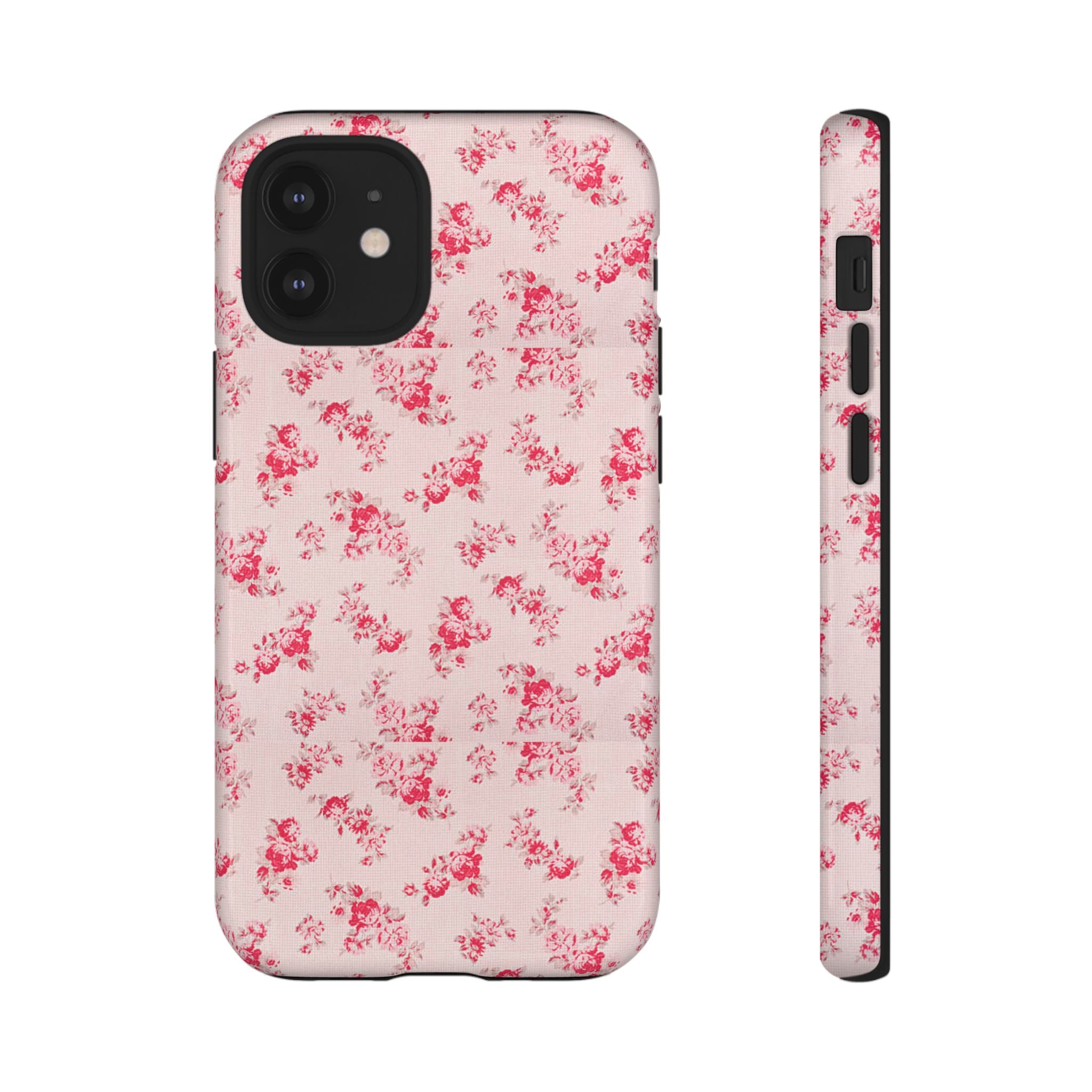 Vintage Floral Pattern Phone Case | Shabby Chic Rose Damask