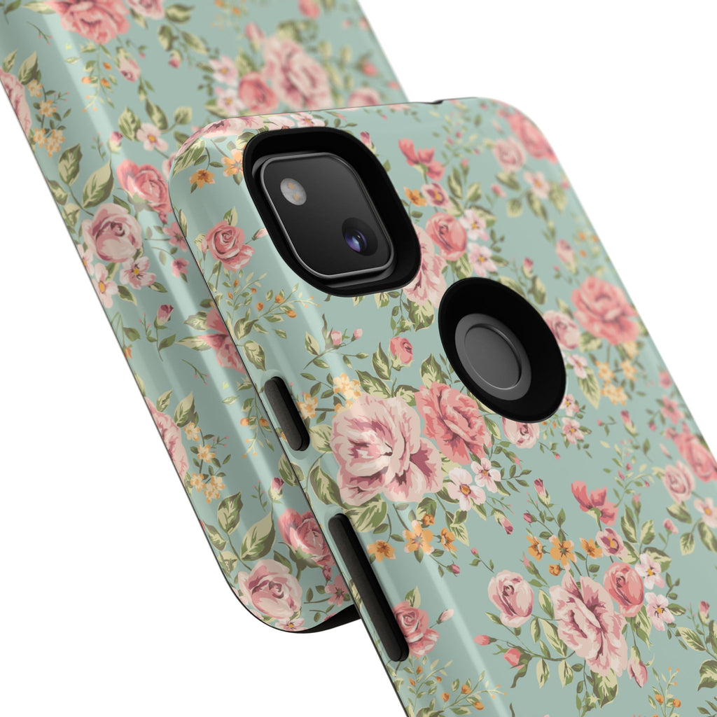 Vintage Pink Rose Floral Phone Case | Tough Case
