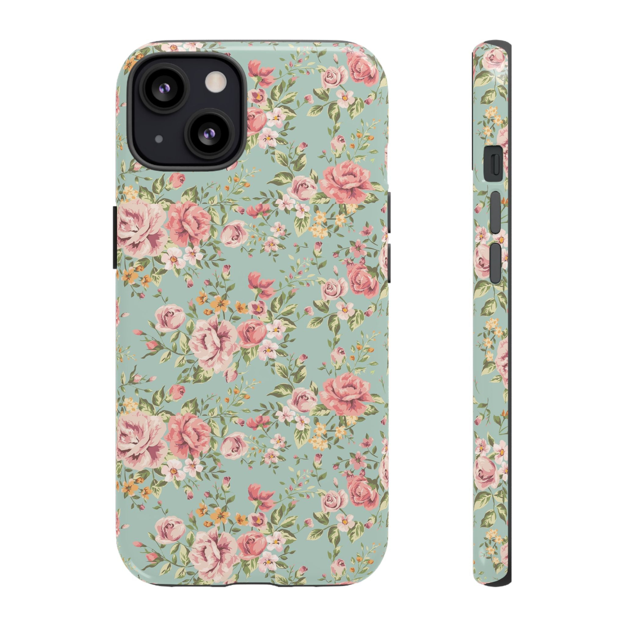 Vintage Pink Rose Floral Phone Case | Tough Case