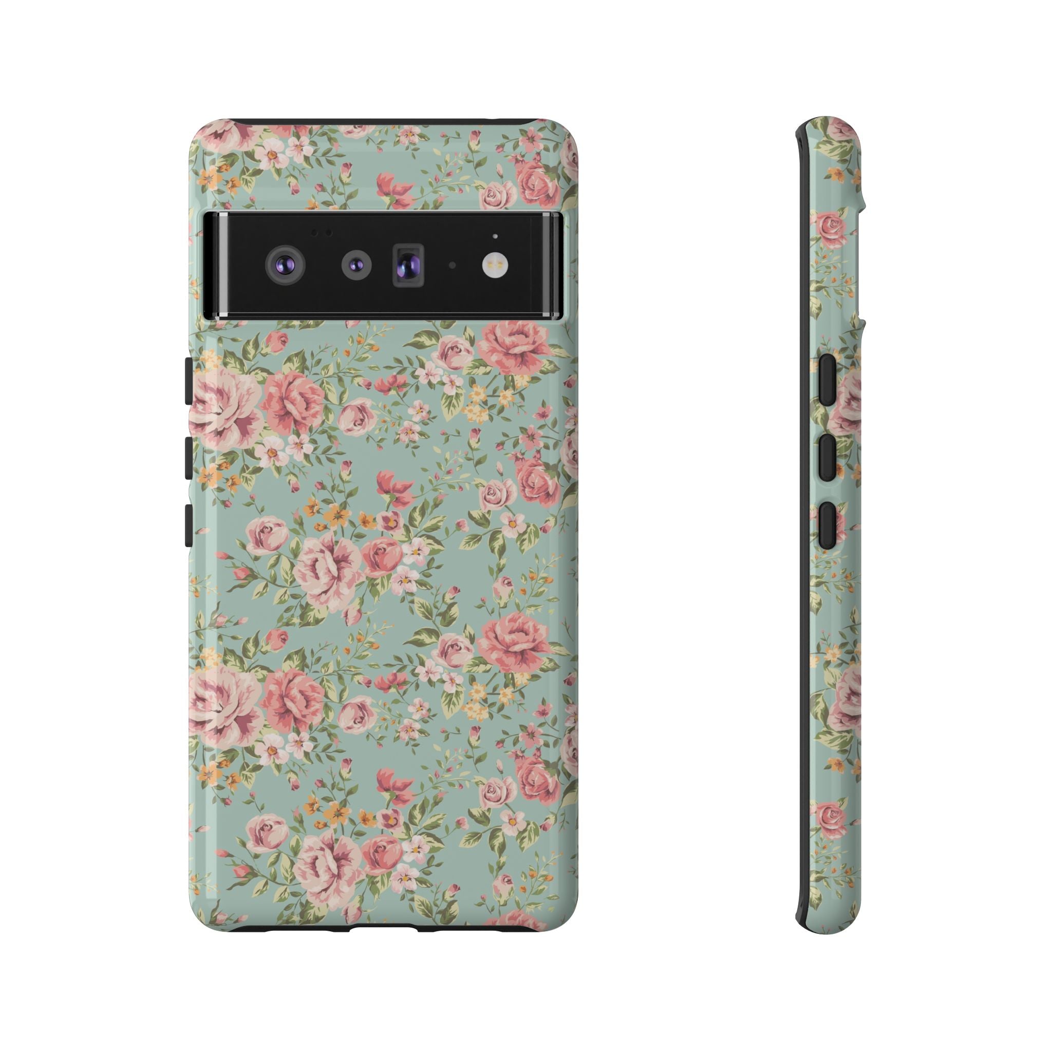 Vintage Pink Rose Floral Phone Case | Tough Case