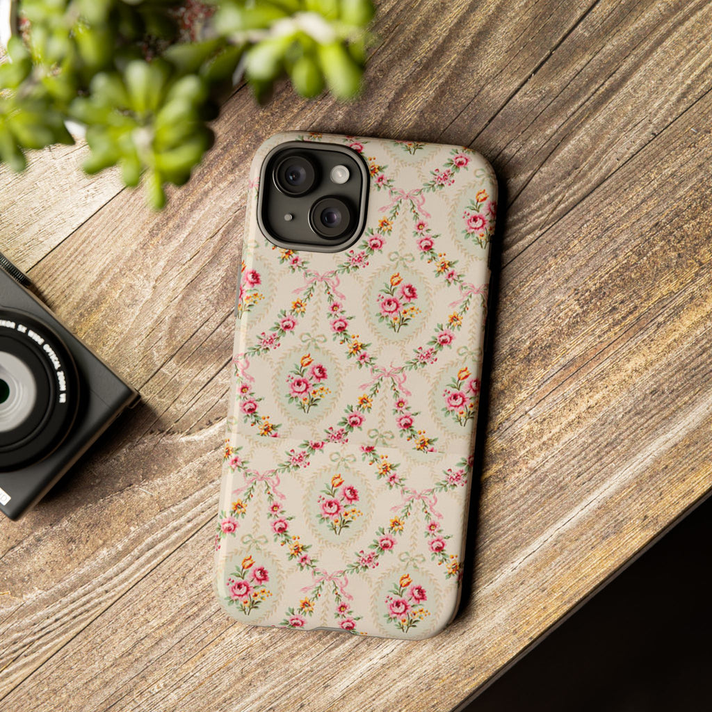 Vintage Floral Medallion phone case | Tough Cases