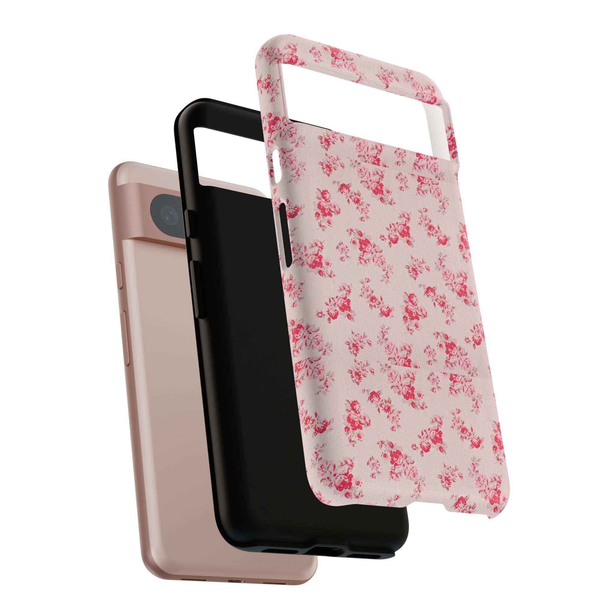 Vintage Floral Pattern Phone Case | Shabby Chic Rose Damask