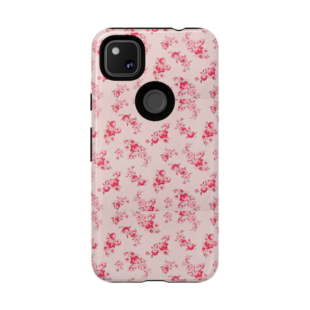 Vintage Floral Pattern Phone Case | Shabby Chic Rose Damask