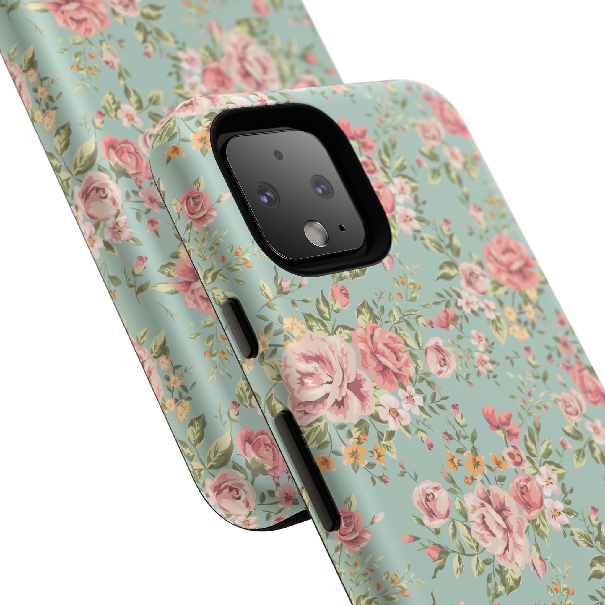 Vintage Pink Rose Floral Phone Case | Tough Case