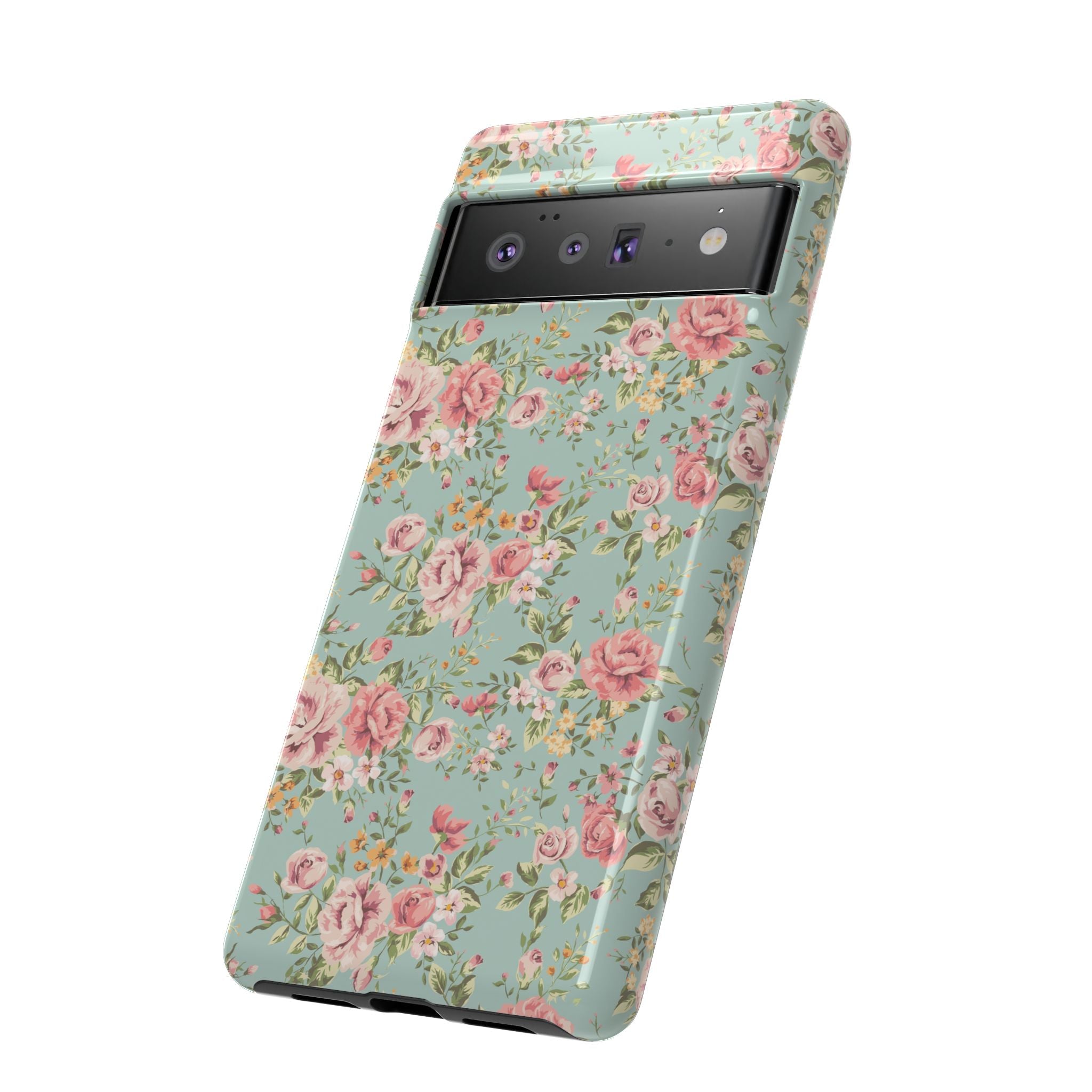 Vintage Pink Rose Floral Phone Case | Tough Case