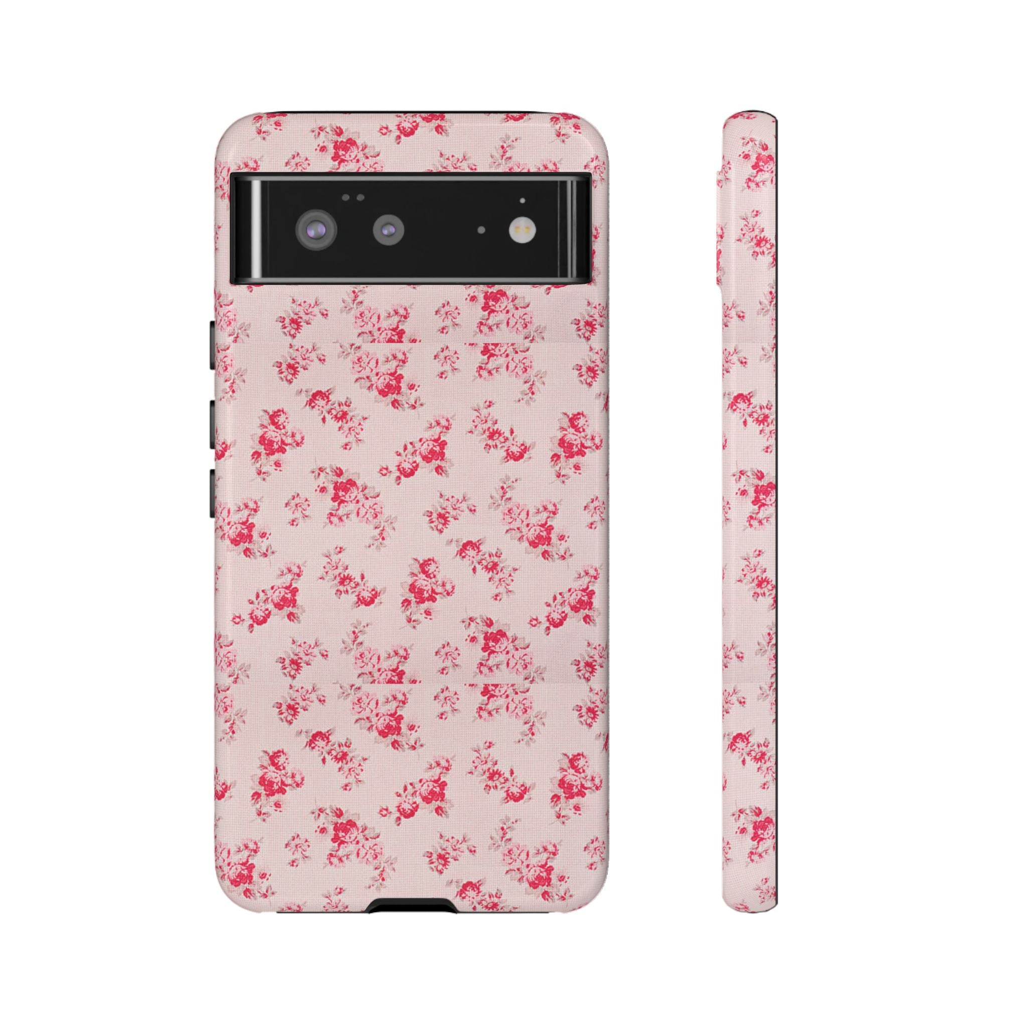 Vintage Floral Pattern Phone Case | Shabby Chic Rose Damask