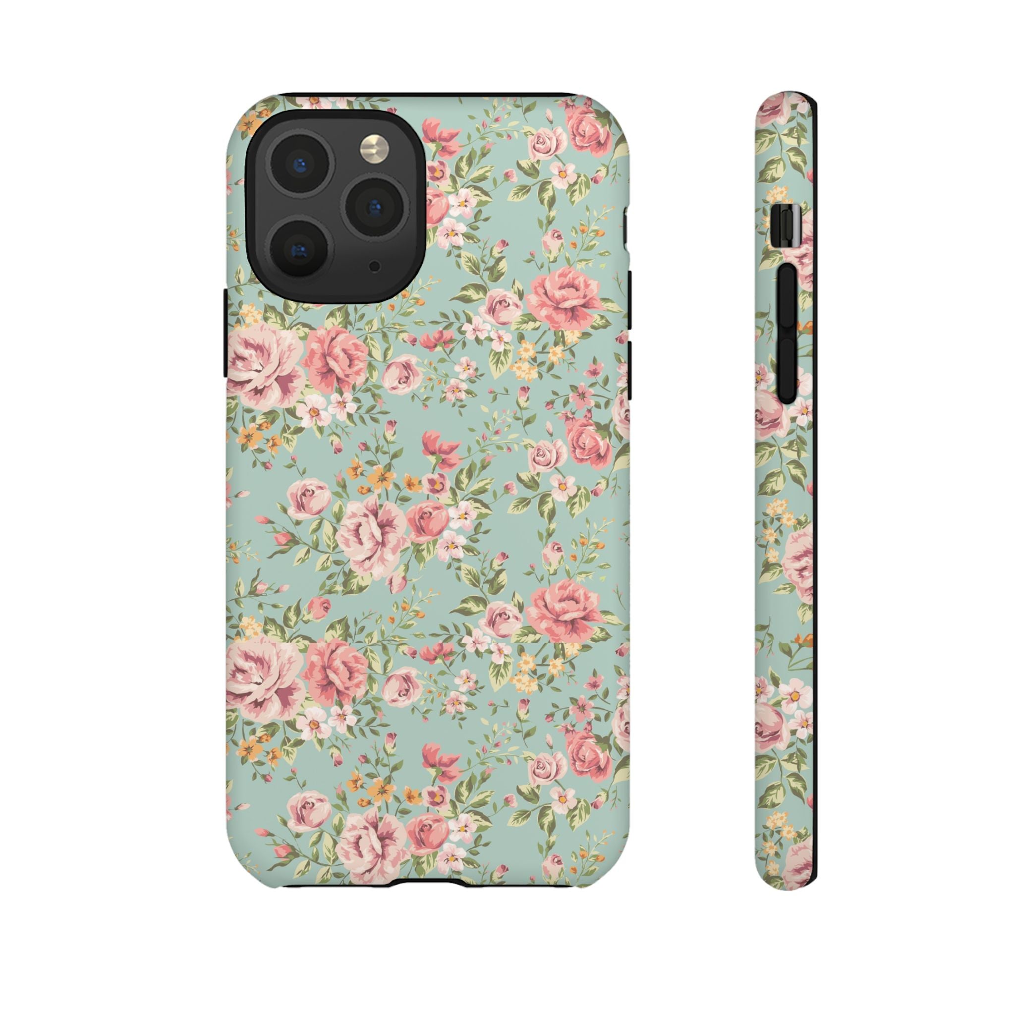 Vintage Pink Rose Floral Phone Case | Tough Case