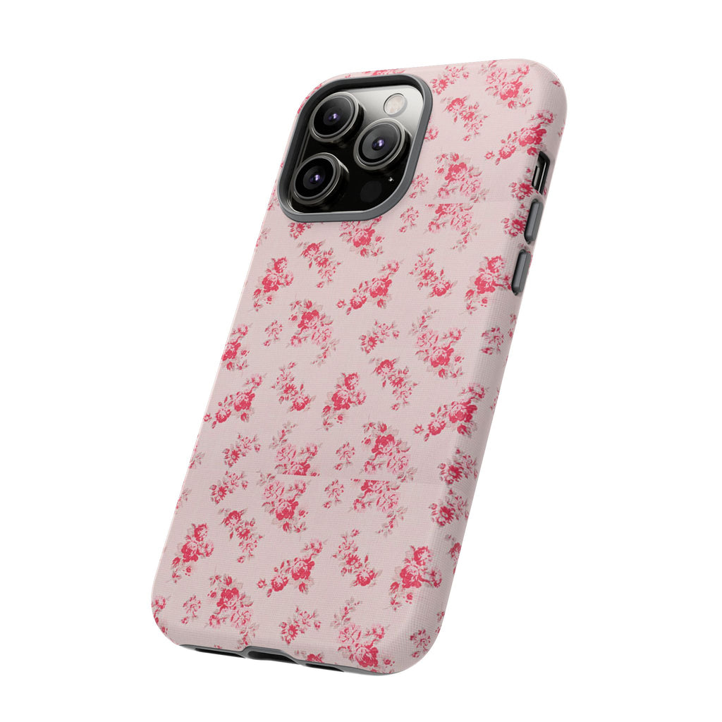 Vintage Floral Pattern Phone Case | Shabby Chic Rose Damask