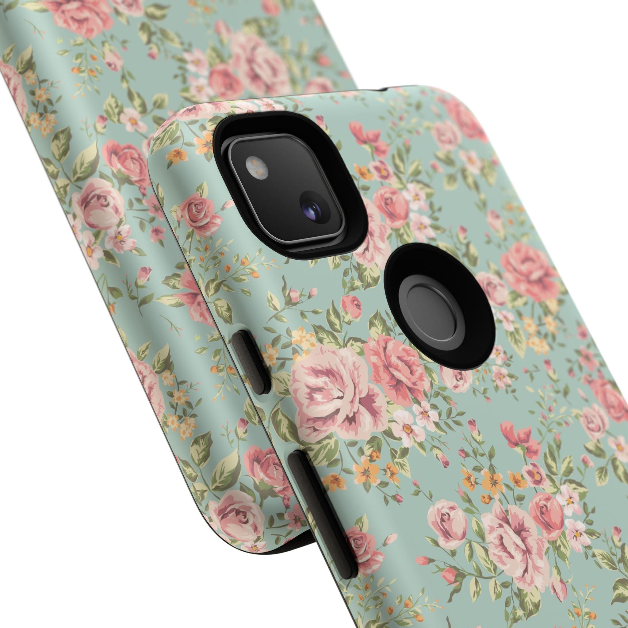 Vintage Pink Rose Floral Phone Case | Tough Case