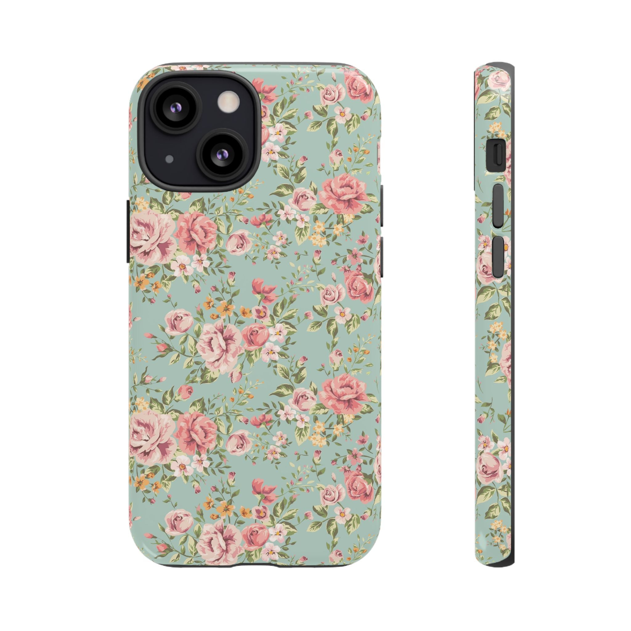 Vintage Pink Rose Floral Phone Case | Tough Case