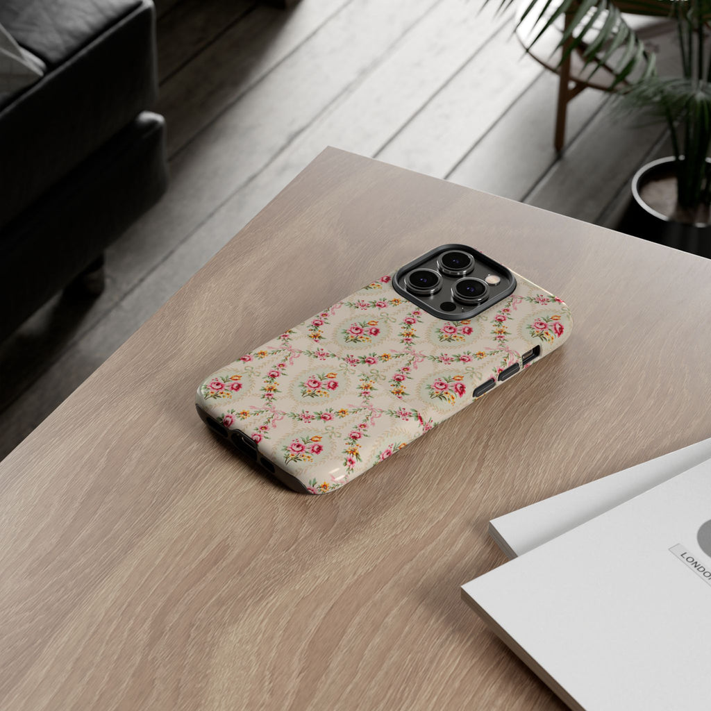 Vintage Floral Medallion phone case | Tough Cases