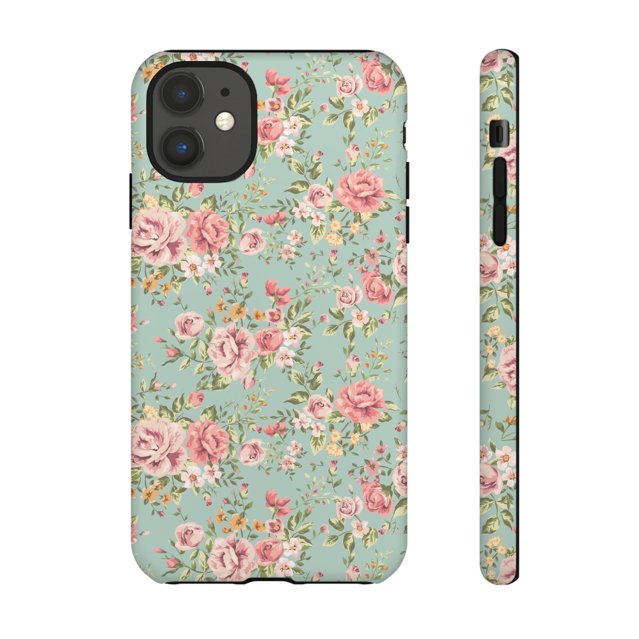 Vintage Pink Rose Floral Phone Case | Tough Case