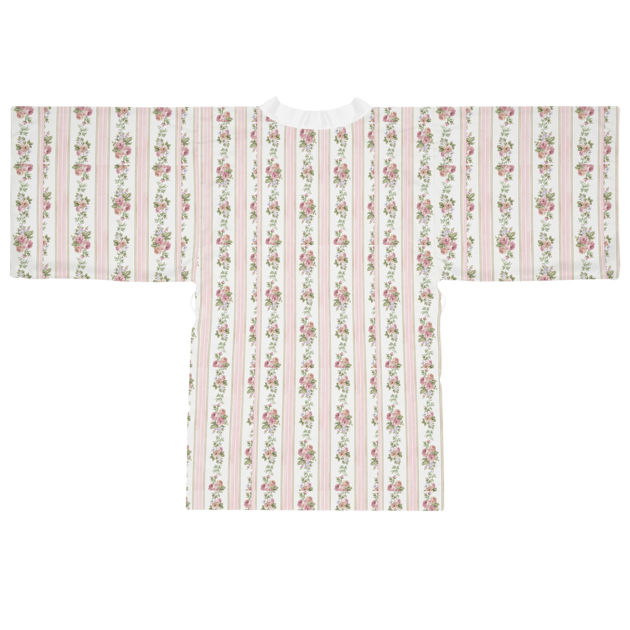 Vintage Rose Damask Kimono Robe