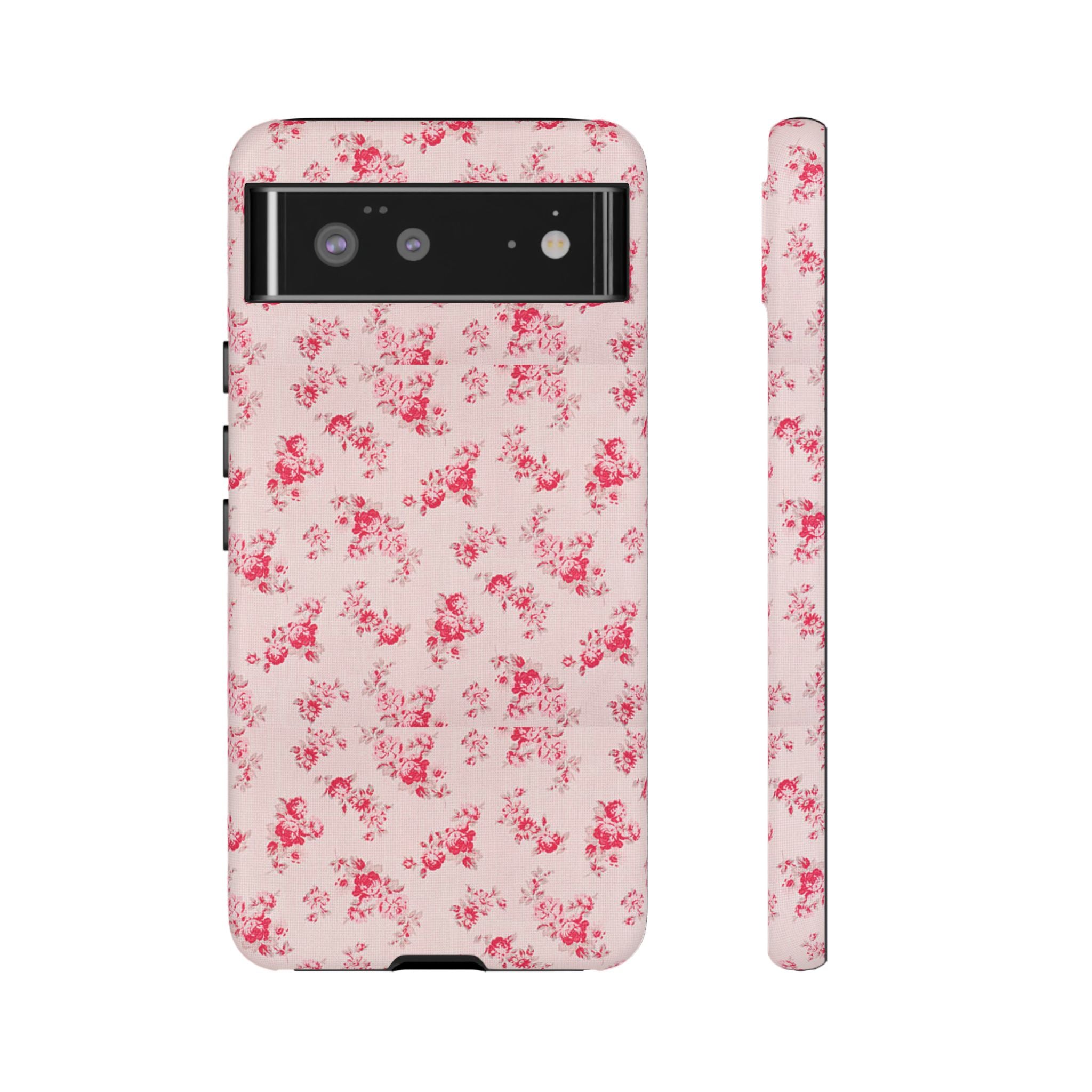 Vintage Floral Pattern Phone Case | Shabby Chic Rose Damask
