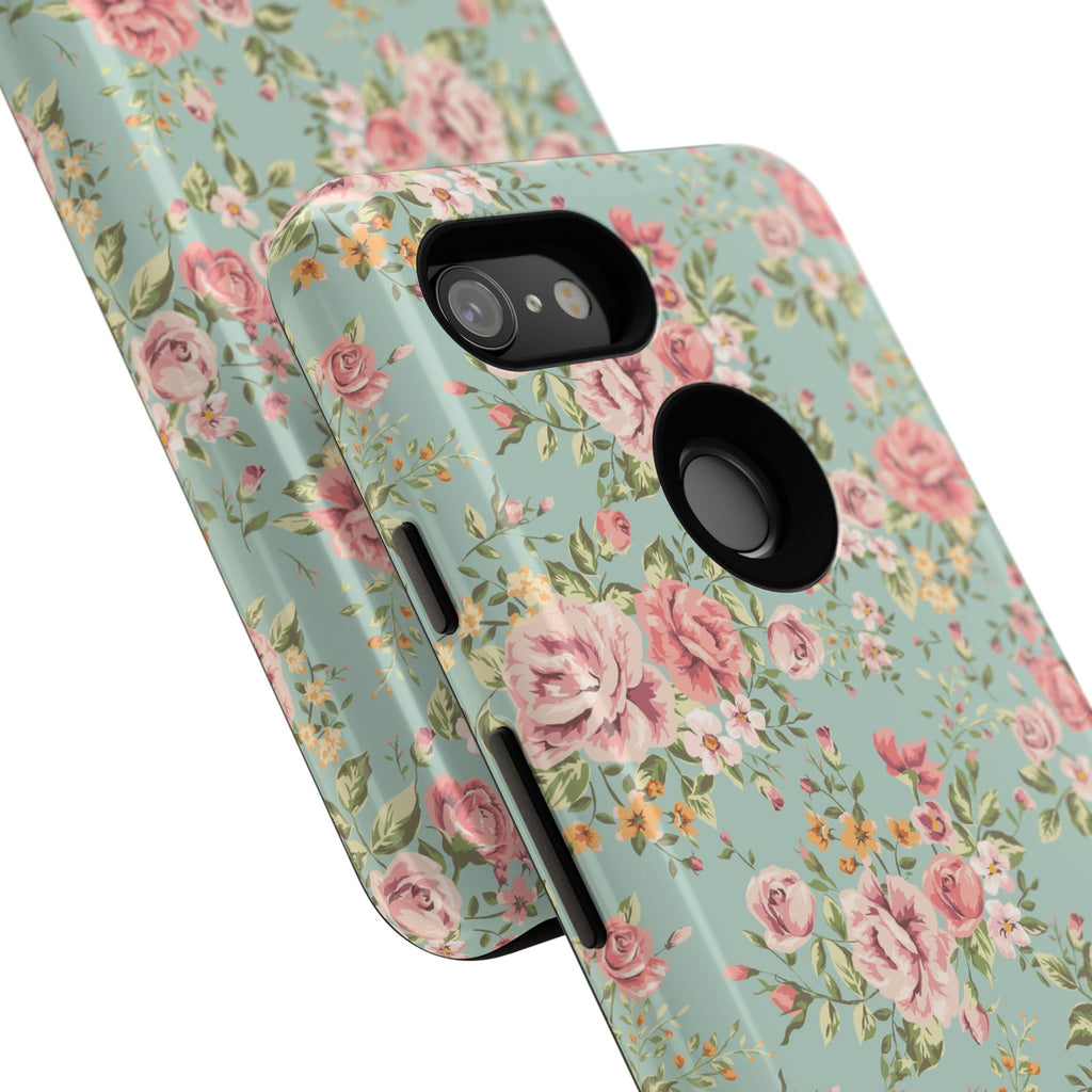 Vintage Pink Rose Floral Phone Case | Tough Case