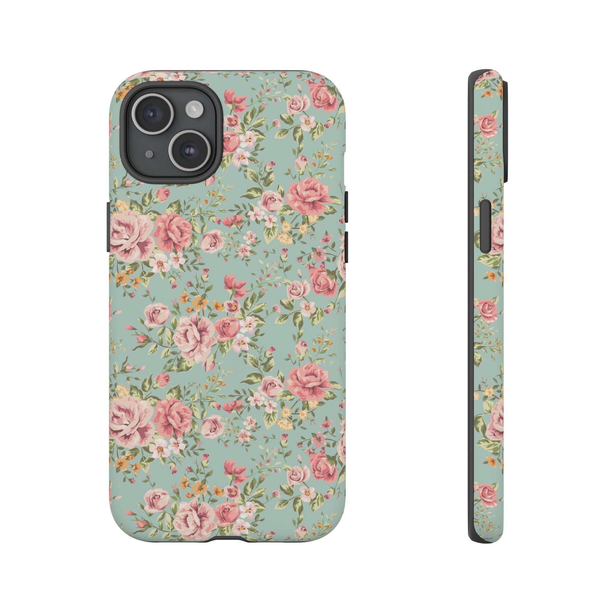 Vintage Pink Rose Floral Phone Case | Tough Case