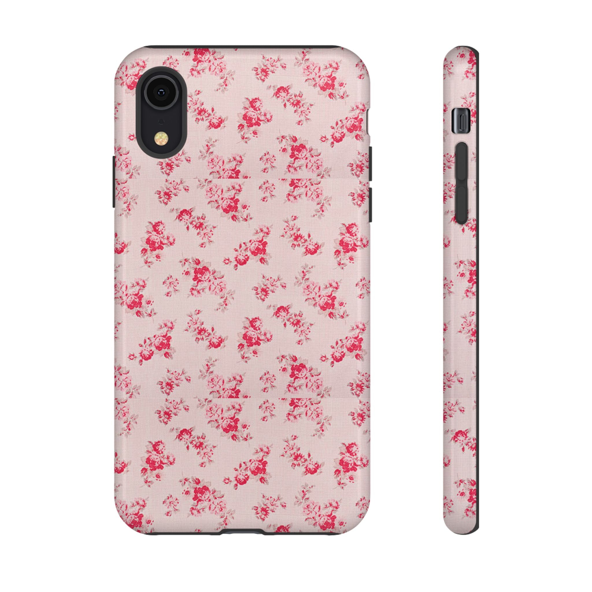 Vintage Floral Pattern Phone Case | Shabby Chic Rose Damask