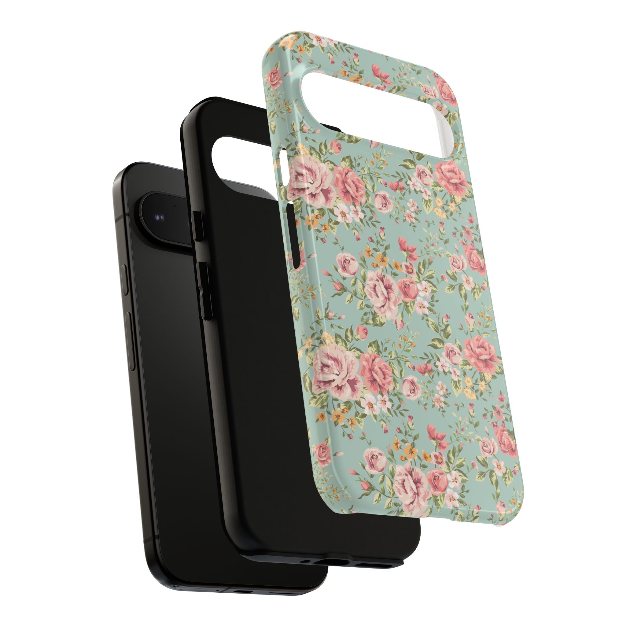 Vintage Pink Rose Floral Phone Case | Tough Case