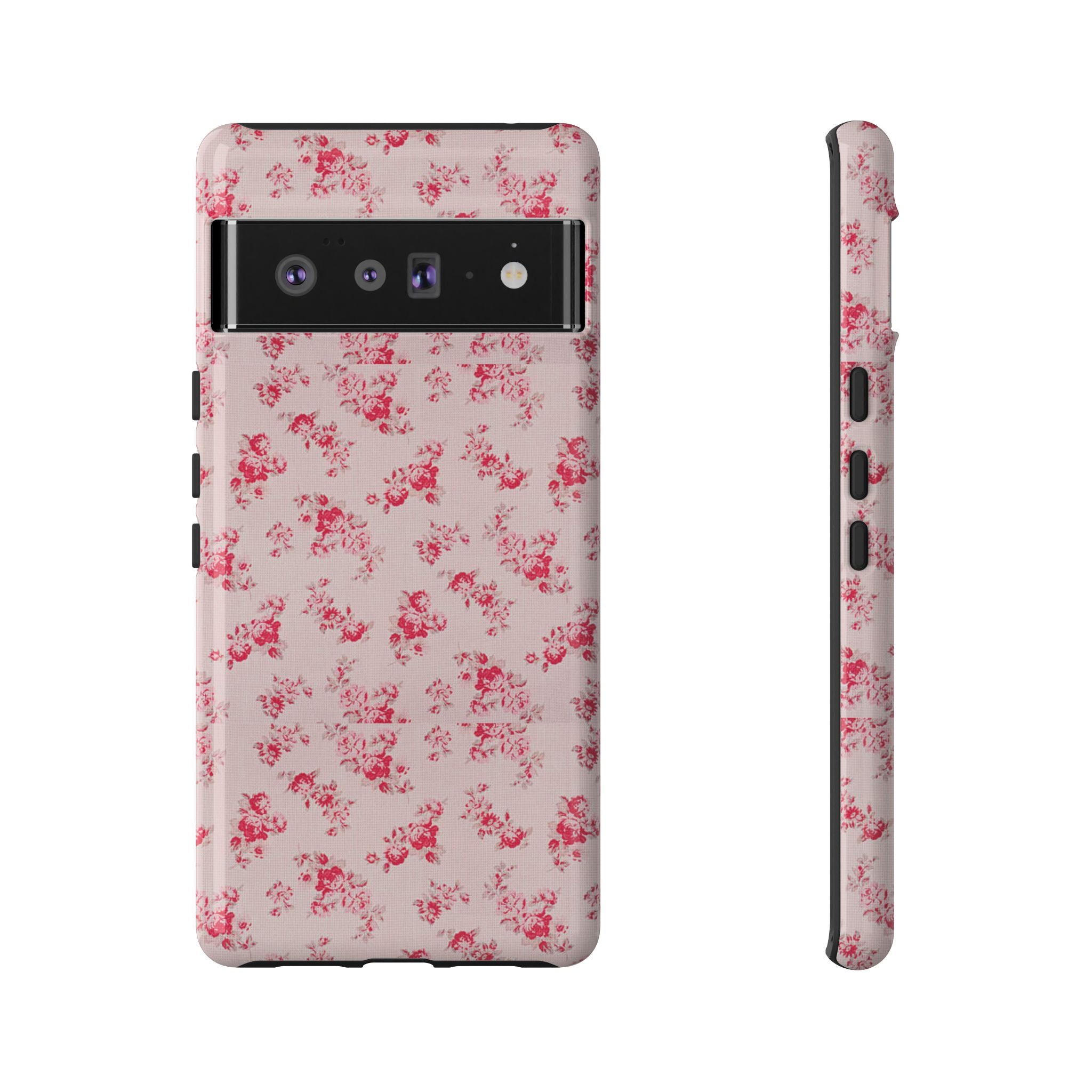 Vintage Floral Pattern Phone Case | Shabby Chic Rose Damask