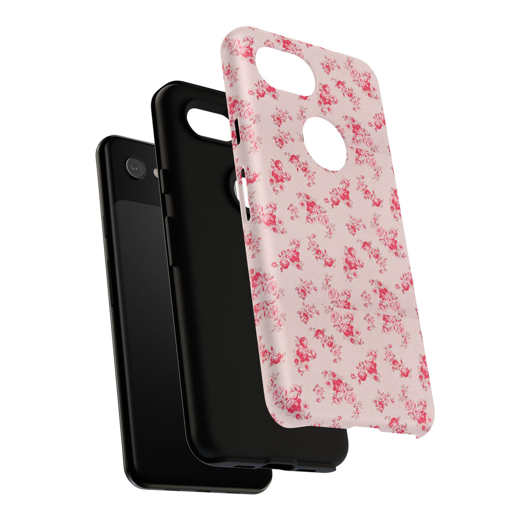Vintage Floral Pattern Phone Case | Shabby Chic Rose Damask