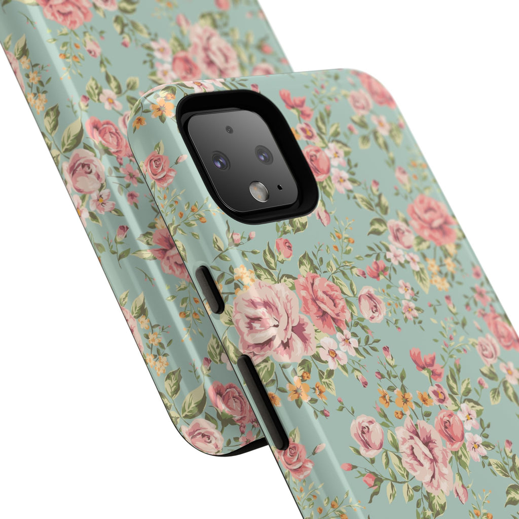 Vintage Pink Rose Floral Phone Case | Tough Case