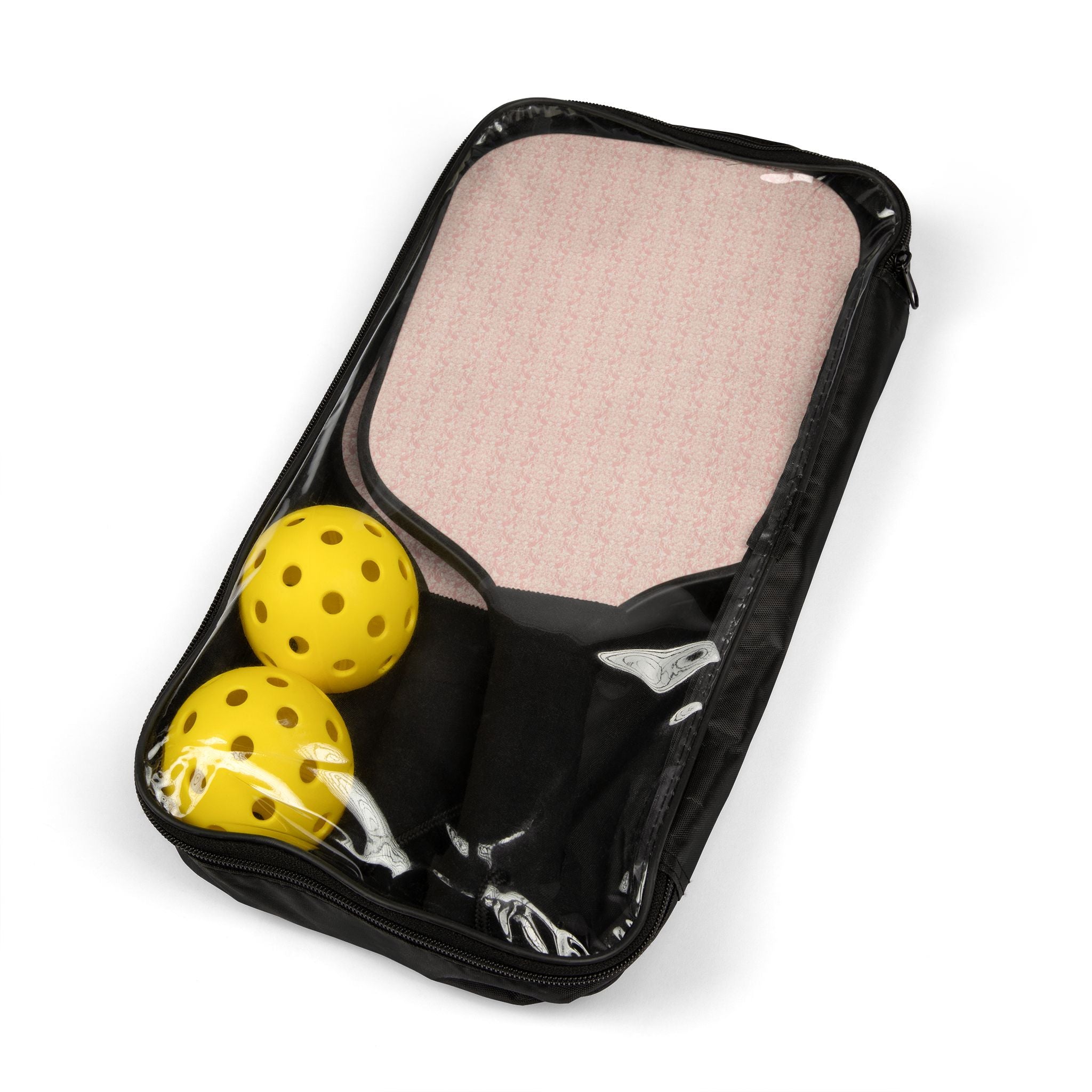 Pickleball Paddle Set - Lightweight Pink Pickleball Kit with 2 Paddles & Balls