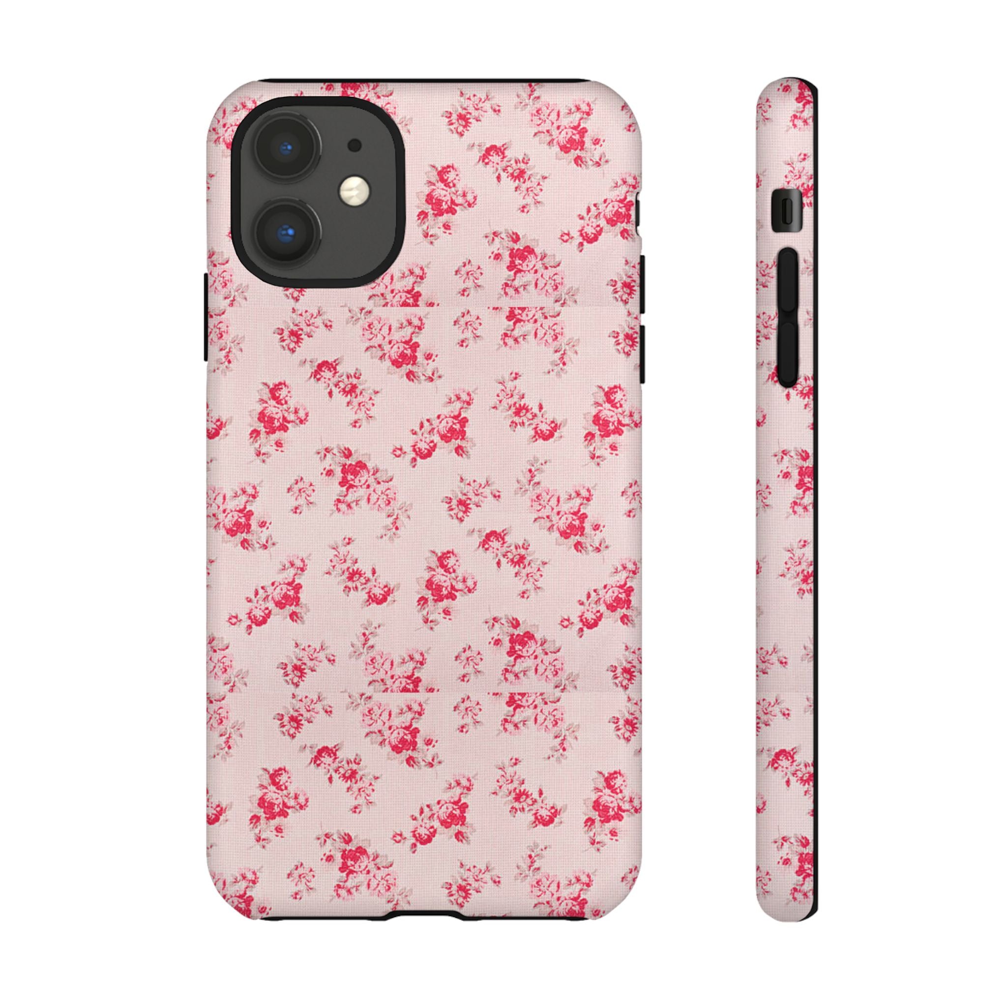 Vintage Floral Pattern Phone Case | Shabby Chic Rose Damask