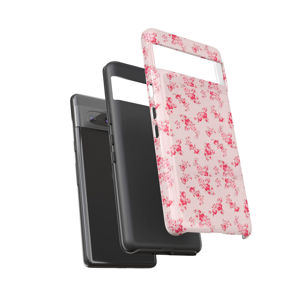Vintage Floral Pattern Phone Case | Shabby Chic Rose Damask