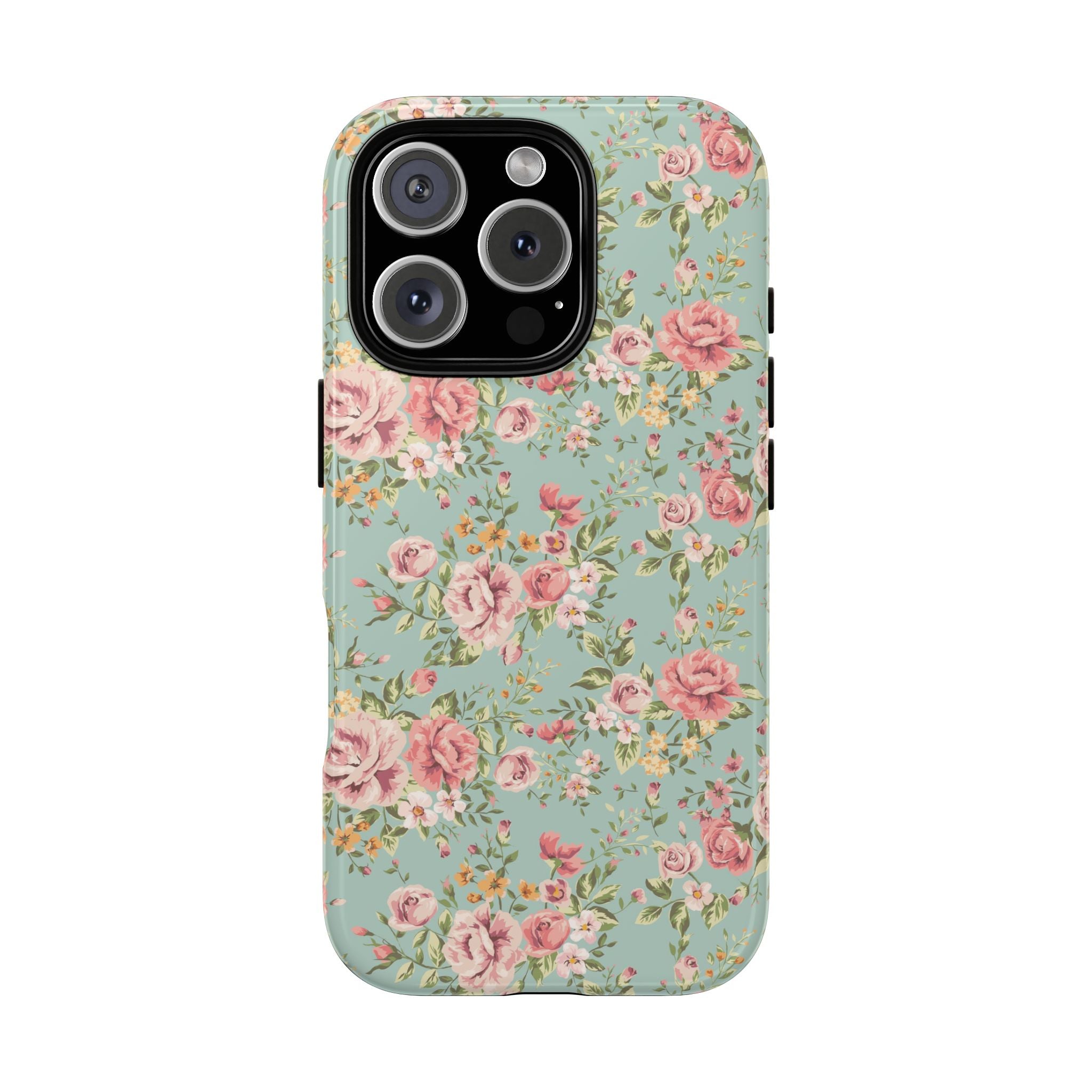 Vintage Pink Rose Floral Phone Case | Tough Case